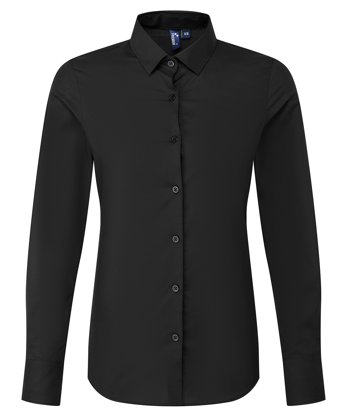 PR303 Women’s long sleeve ‘Recyclight’ poplin shirt Black