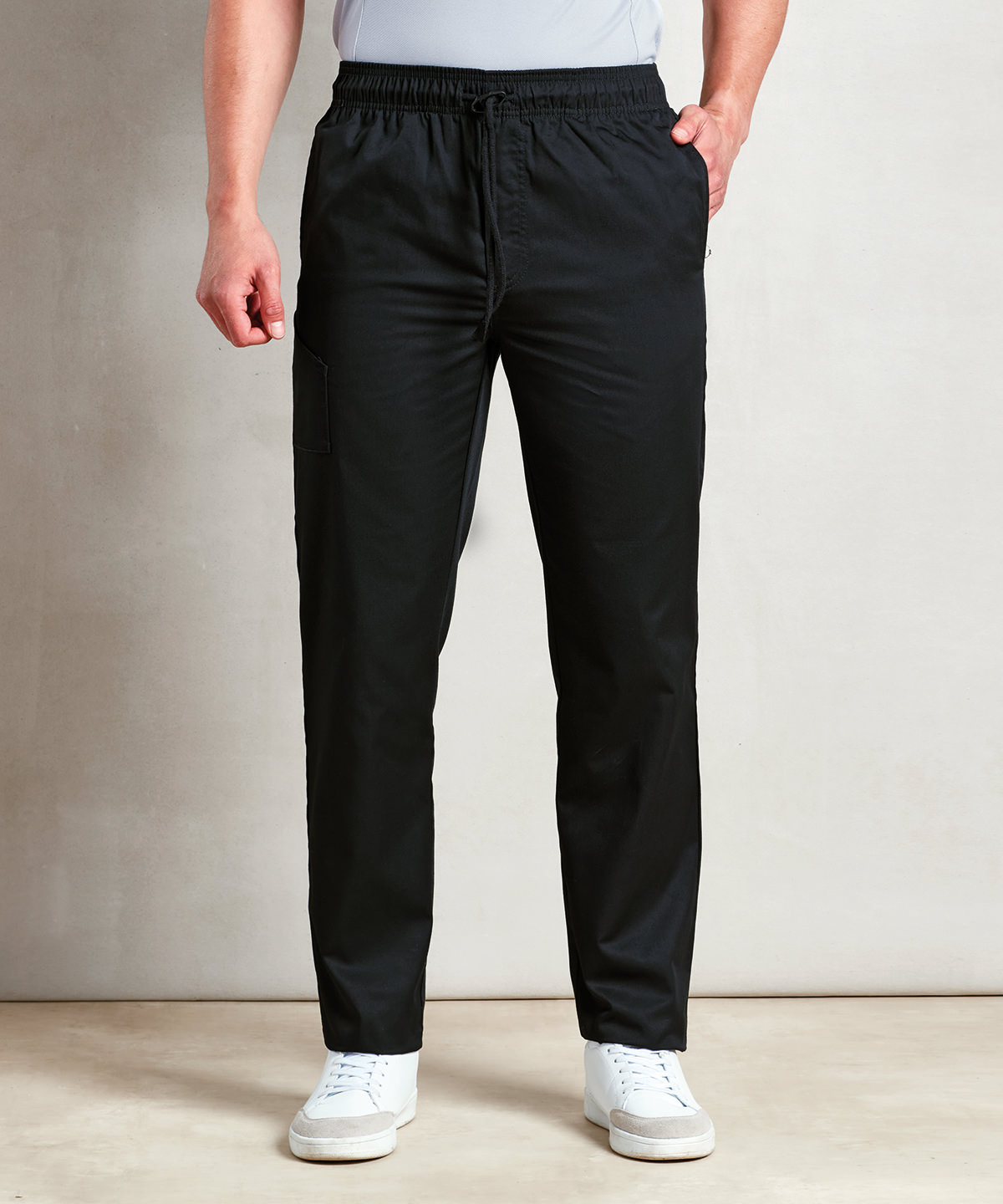 PR554 Chef’s select slim leg trousers Black