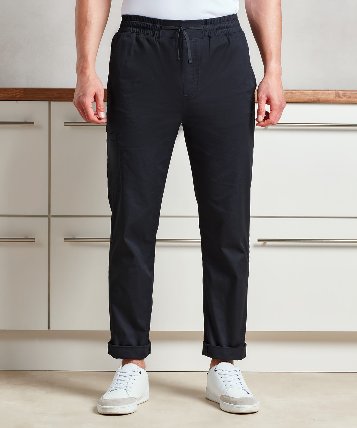 PR557 Chef’s ‘Recyclight’ Cargo Trousers Black