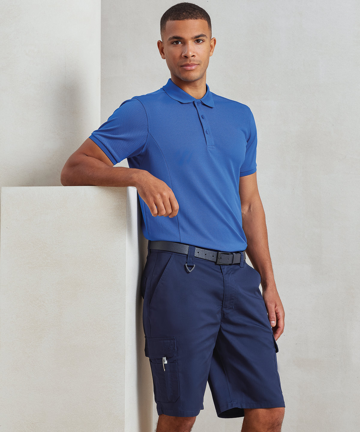 PR564 Workwear cargo shorts Blue
