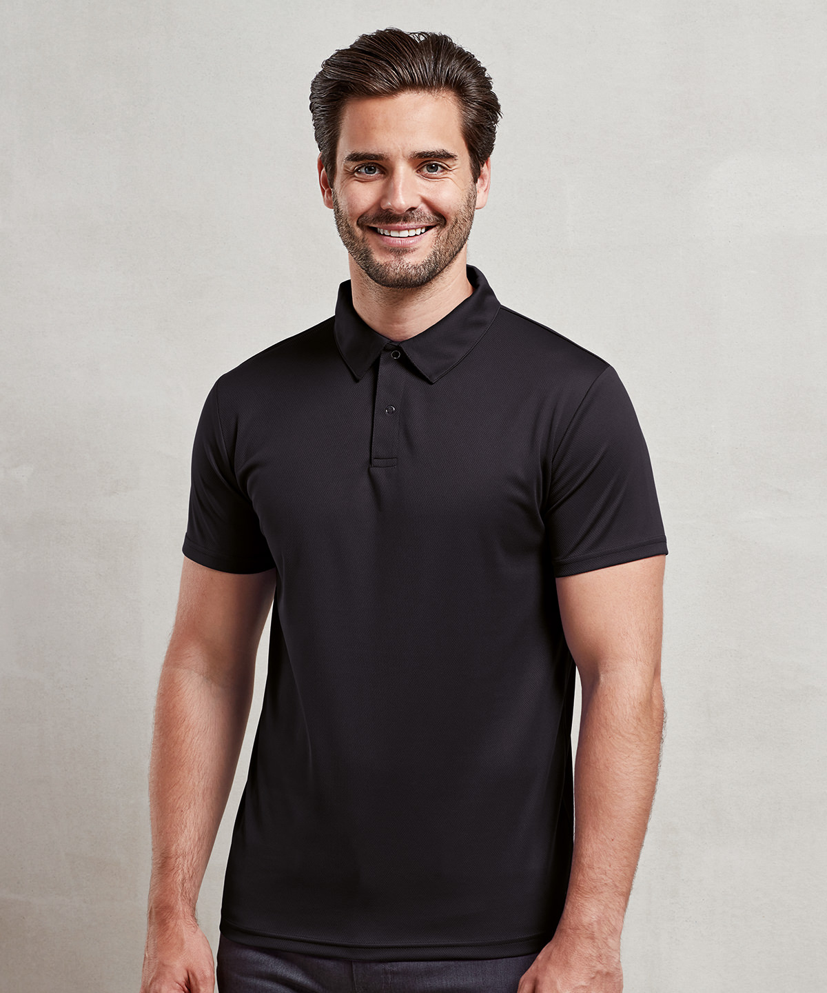 PR612 Coolchecker® studded polo Green