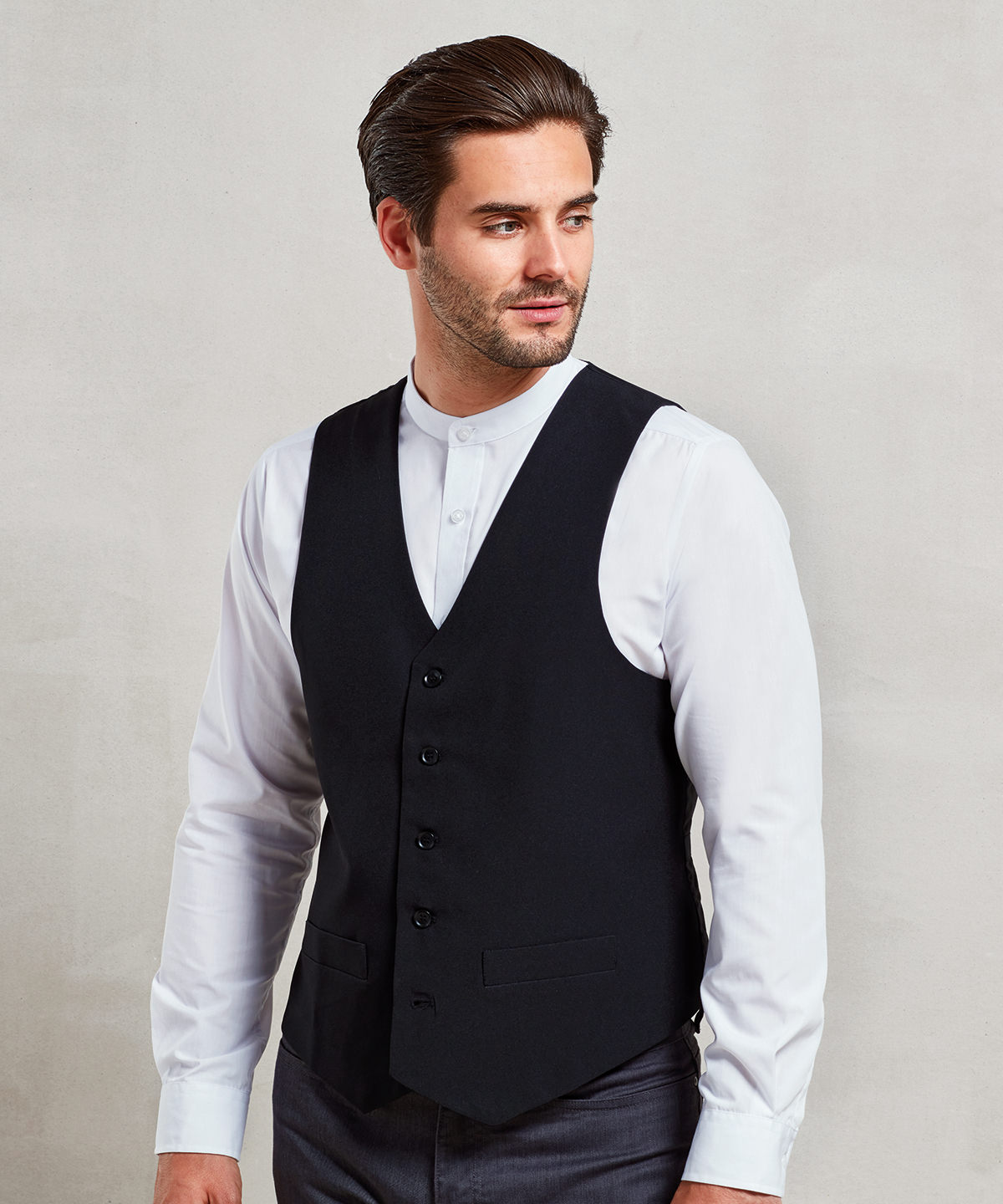 PR622 Lined polyester waistcoat Black