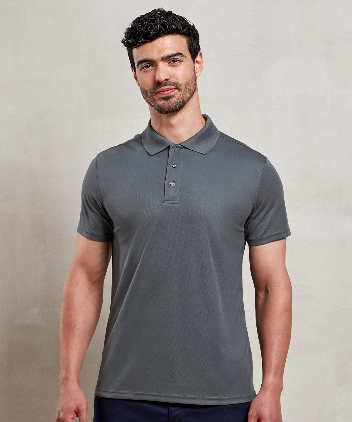 PR631 Men’s Spun Dyed Recycled Polo Shirt Grey