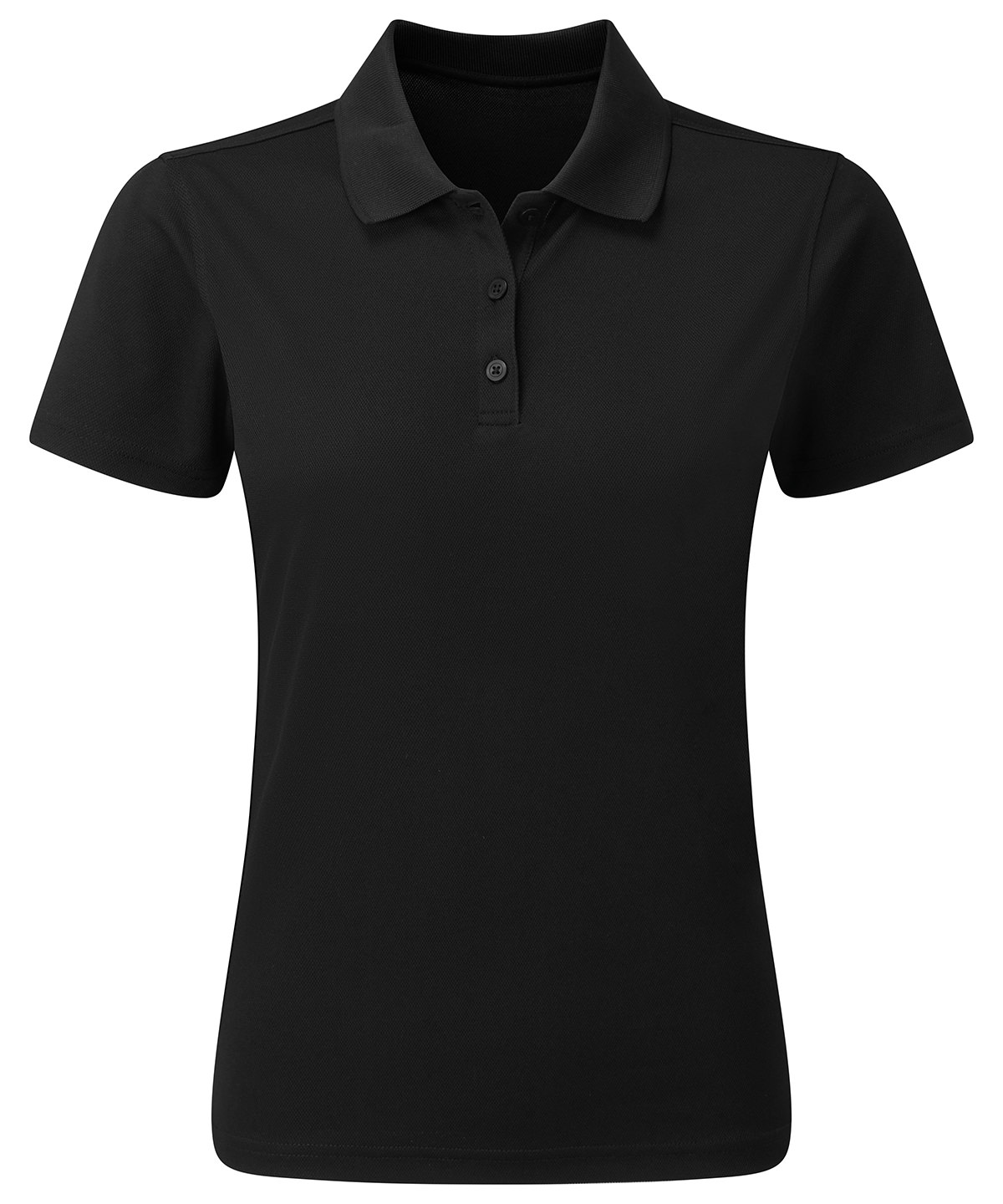 PR633 Women’s Spun Dyed Recycled Polo Shirt Black