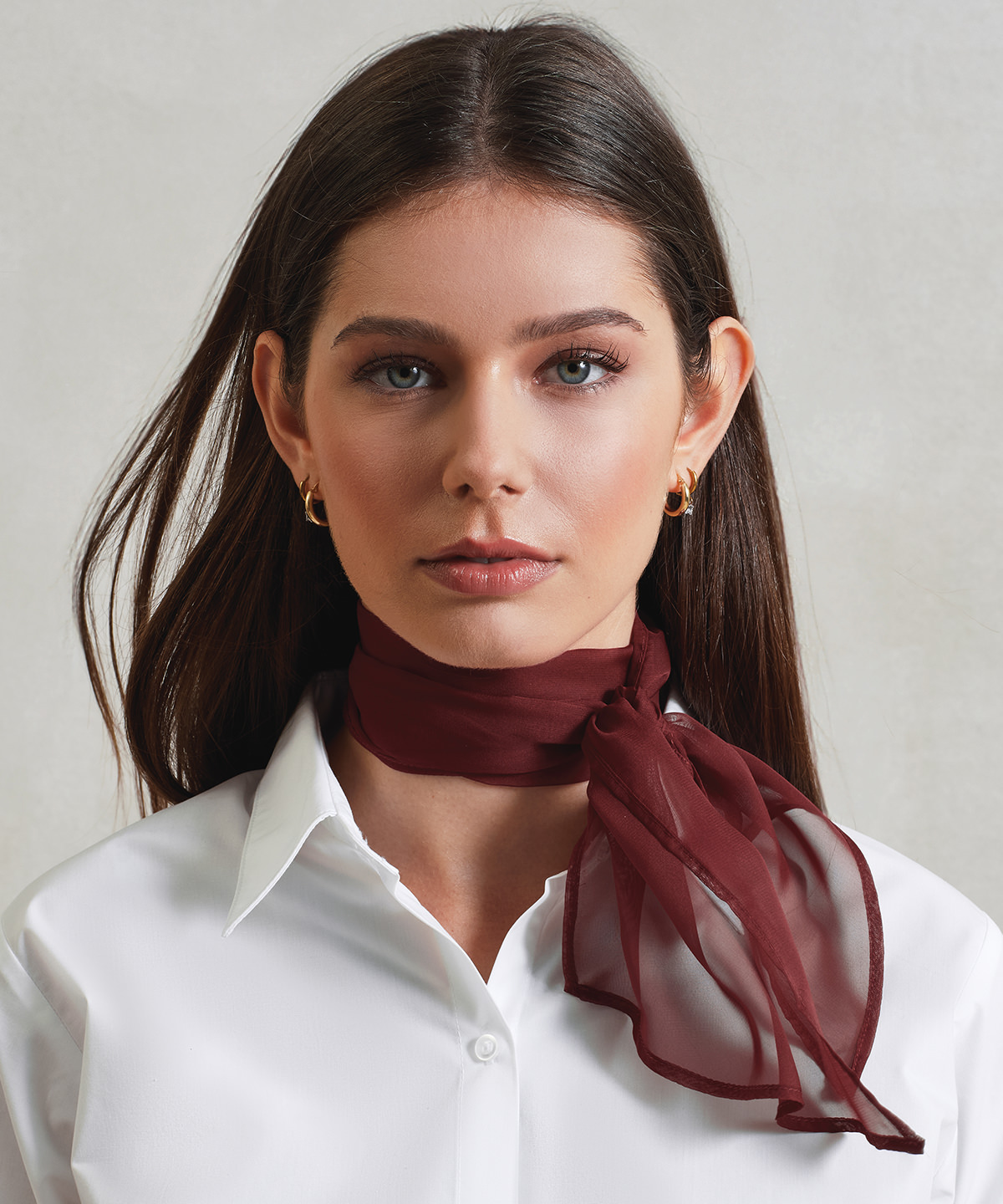PR740 ‘Colours’ Chiffon scarf Black