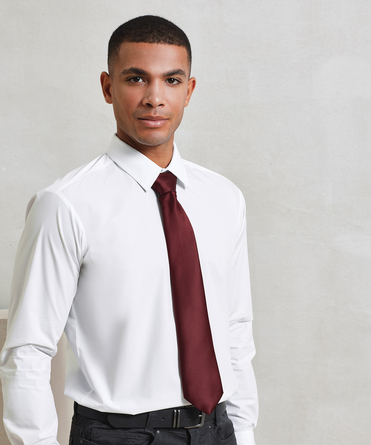 PR750 ‘Colours’ satin tie Purple