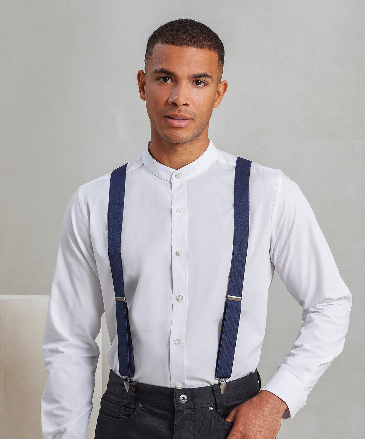PR701 Clip-on trouser braces Red