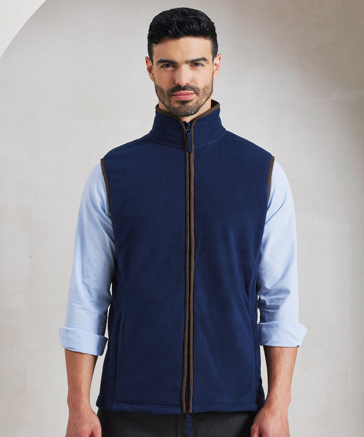 PR803 Artisan fleece gilet Green