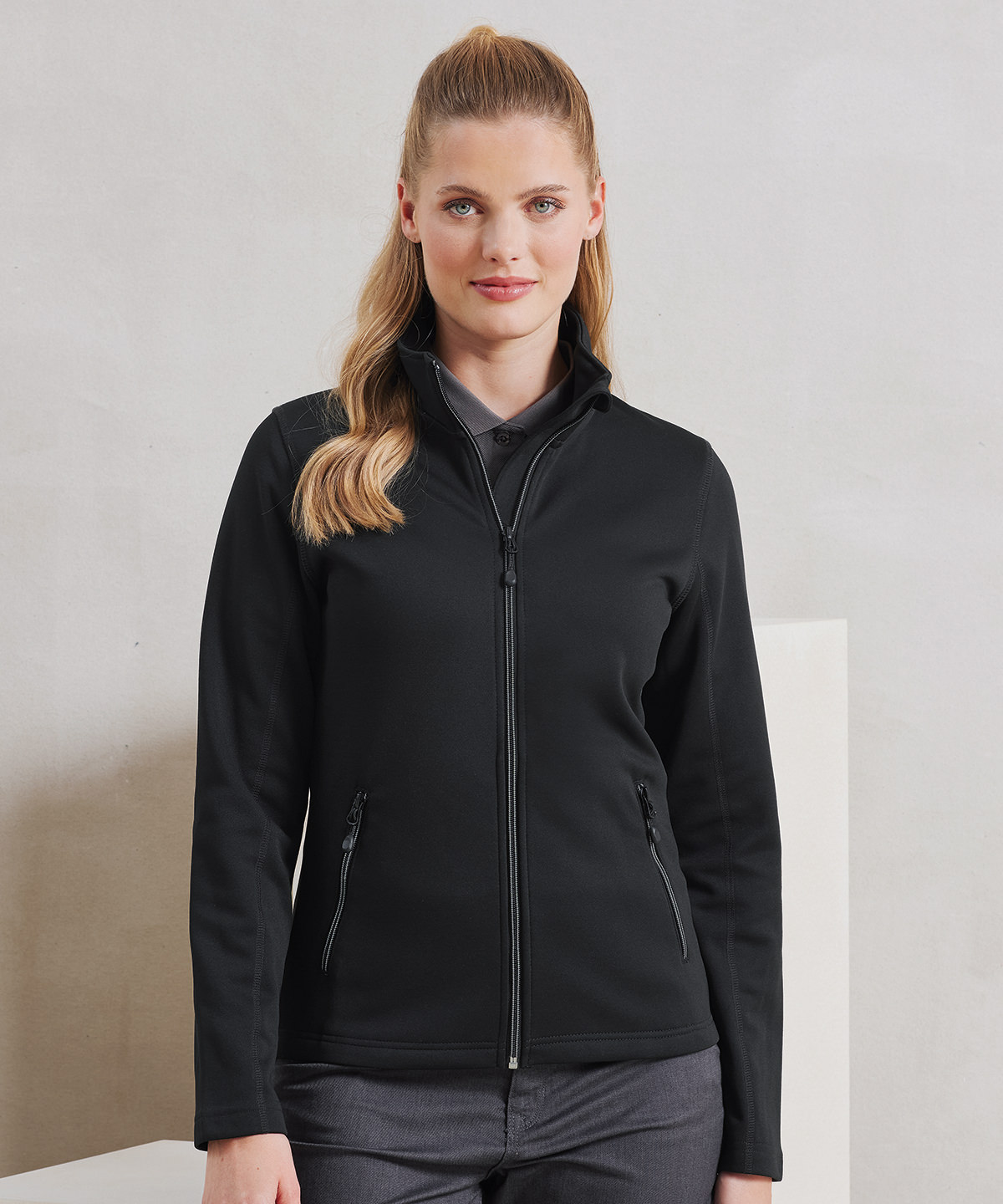 PR809 Women’s spun dyed sustainable zip-through sweatshirt Blue