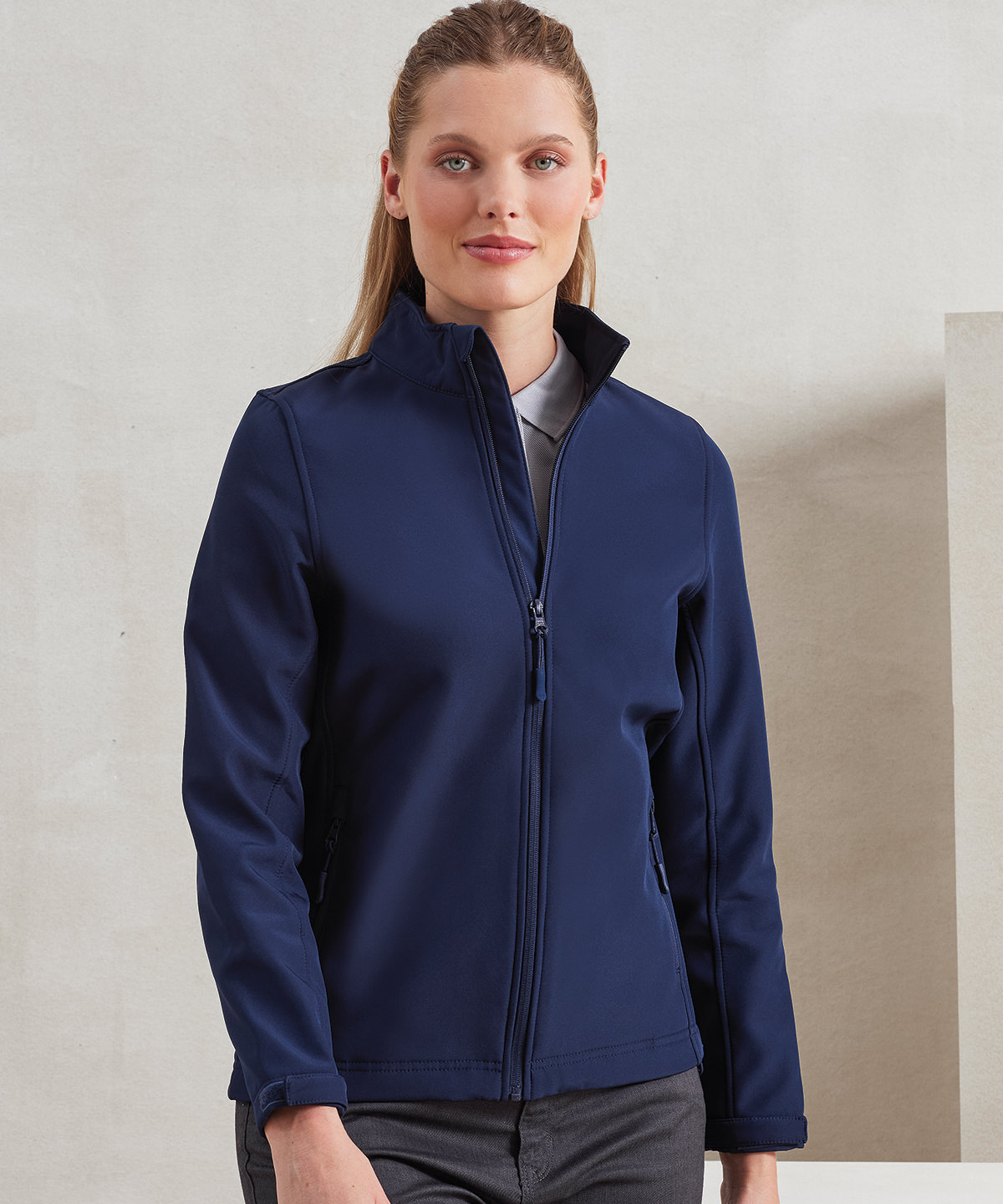 PR812 Women’s Windchecker® printable and recycled softshell jacket Blue