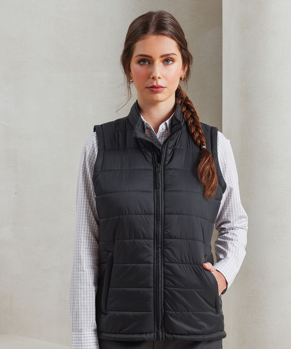 PR815 Women’s ‘Recyclight’ padded gilet Black