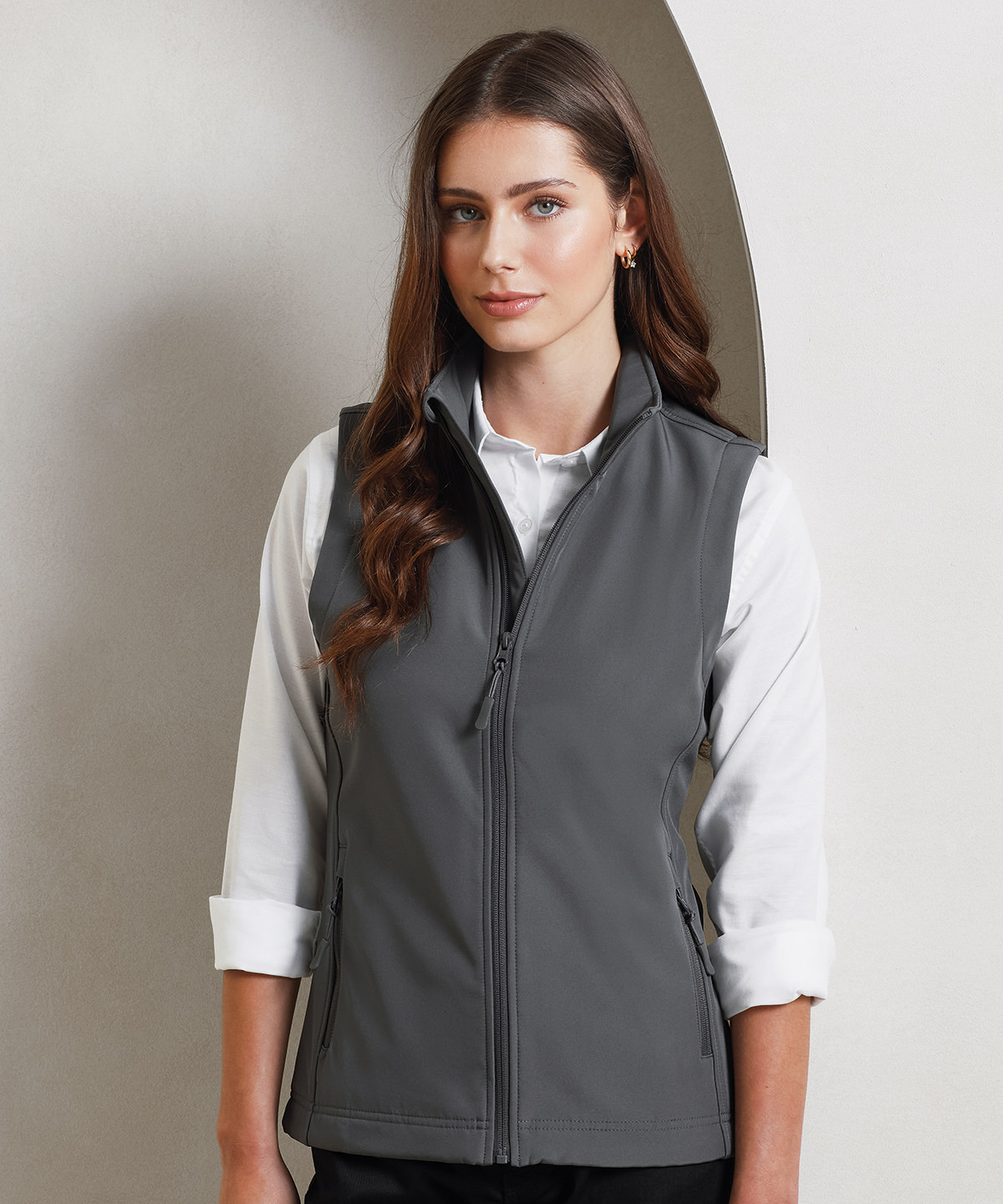 PR816 Women’s Windchecker® printable and recycled gilet Grey
