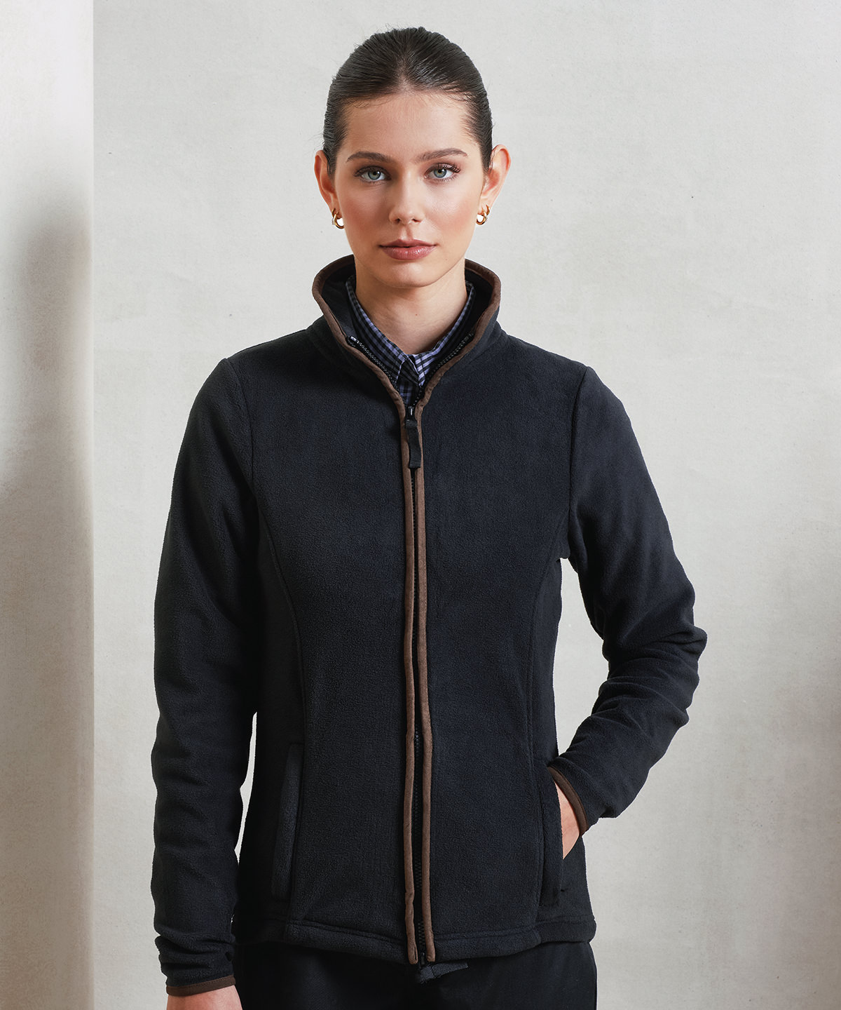 PR824 Women’s artisan fleece jacket Blue