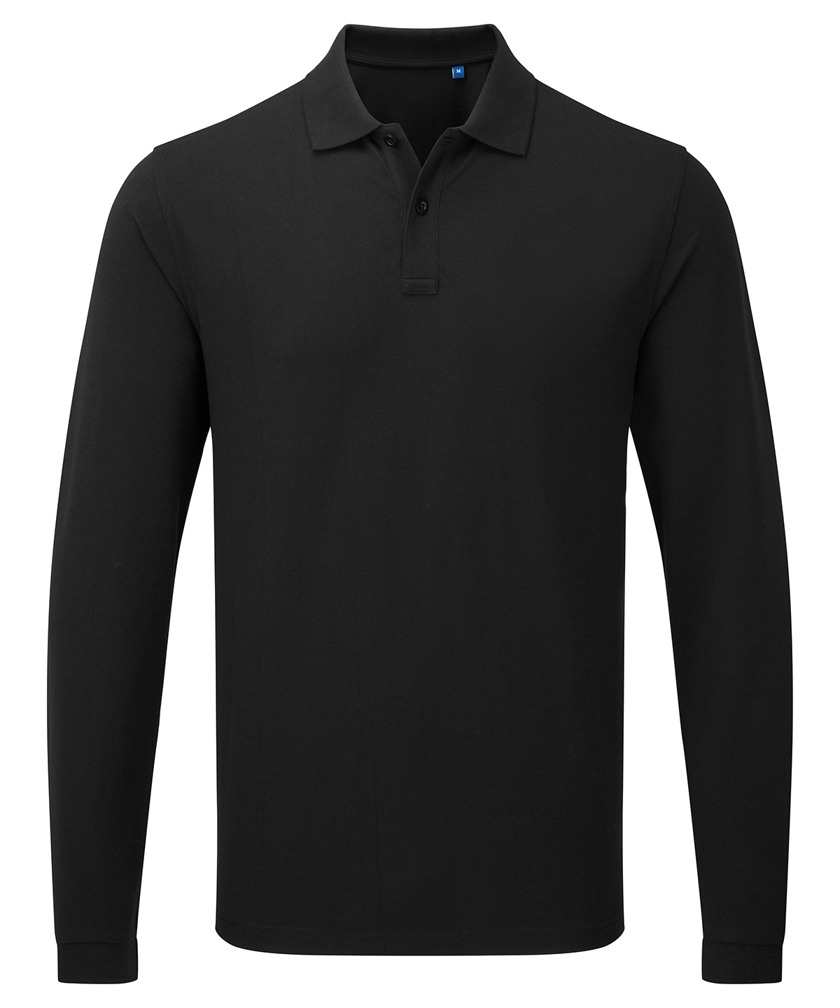 PR997 ‘Essential’ unisex long sleeve workwear polo shirt Black