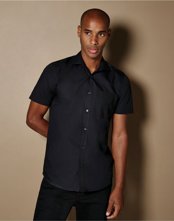 Royal Blue Tailored Fit Short Sleeve Poplin Shirt Royal Blue Tailored Fit Short Sleeve Poplin Shirt