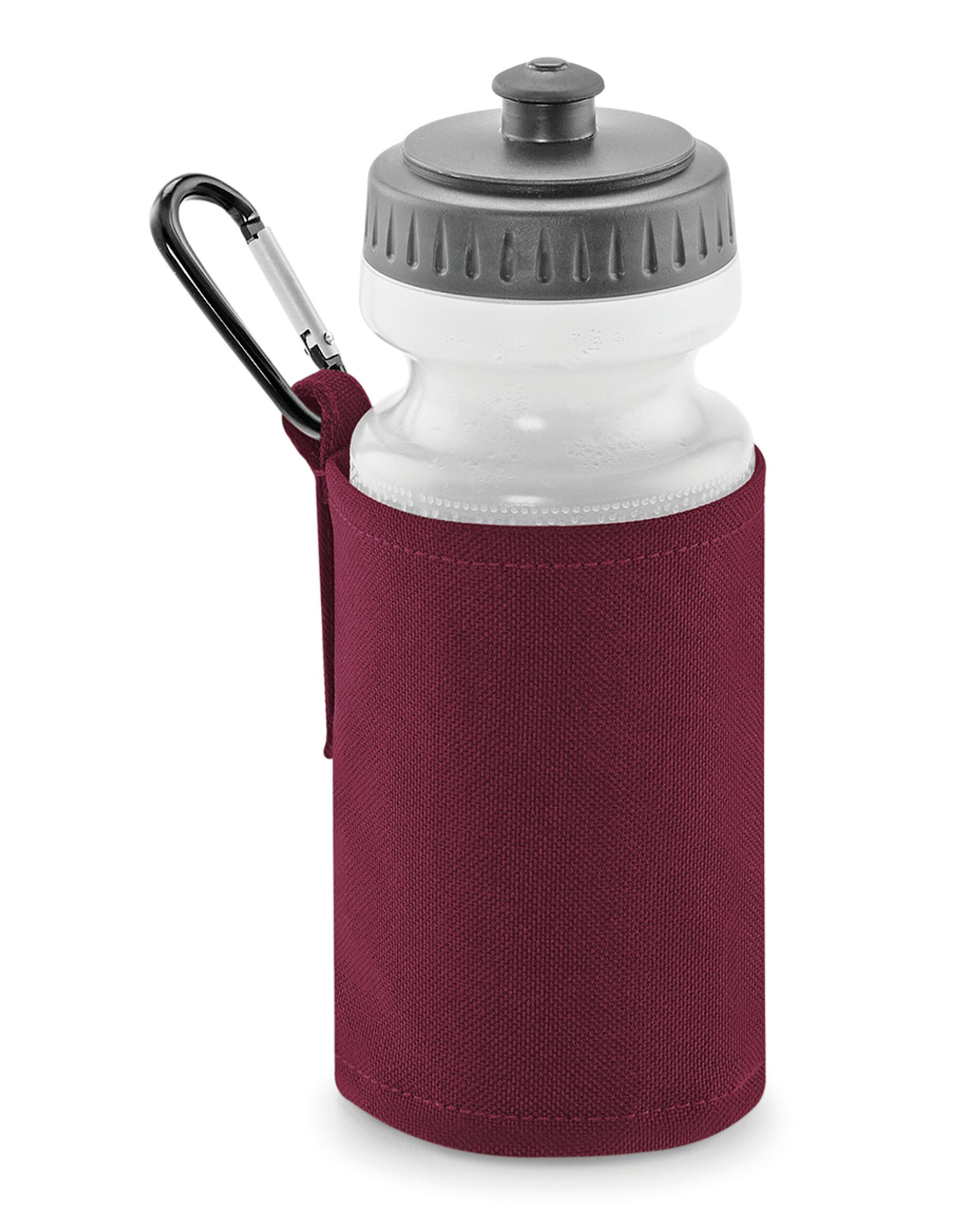 Burgundy Water Bottle And Holder