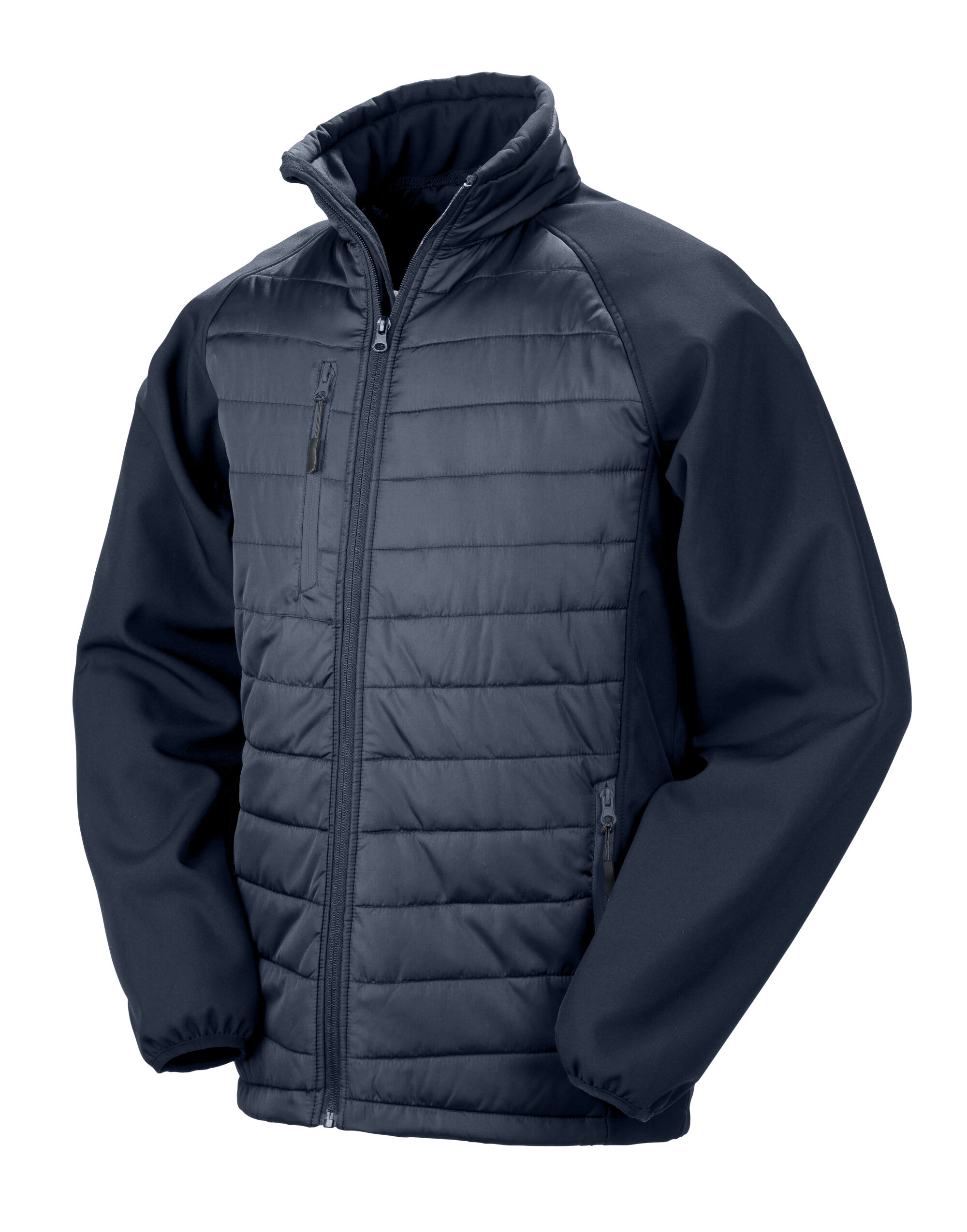 R237X Navy/Navy Compass Padded Softshell Jacket