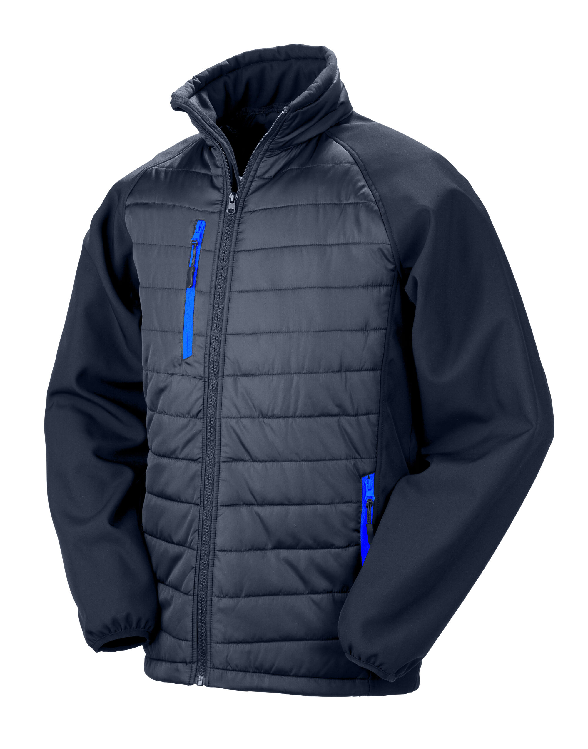 R237X Navy/Royal Compass Padded Softshell Jacket