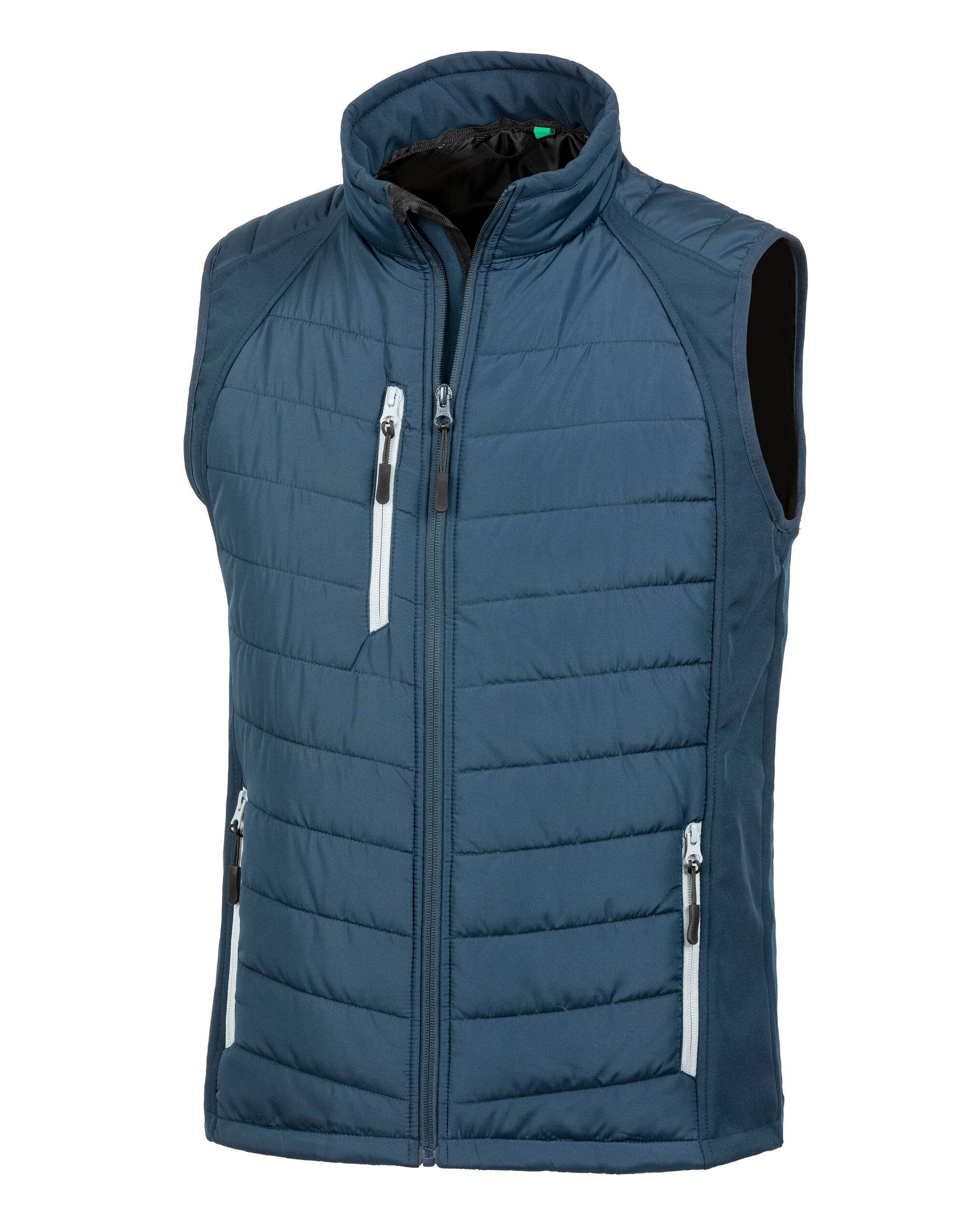 R238X Navy/Grey Compass Padded Softshell Gilet
