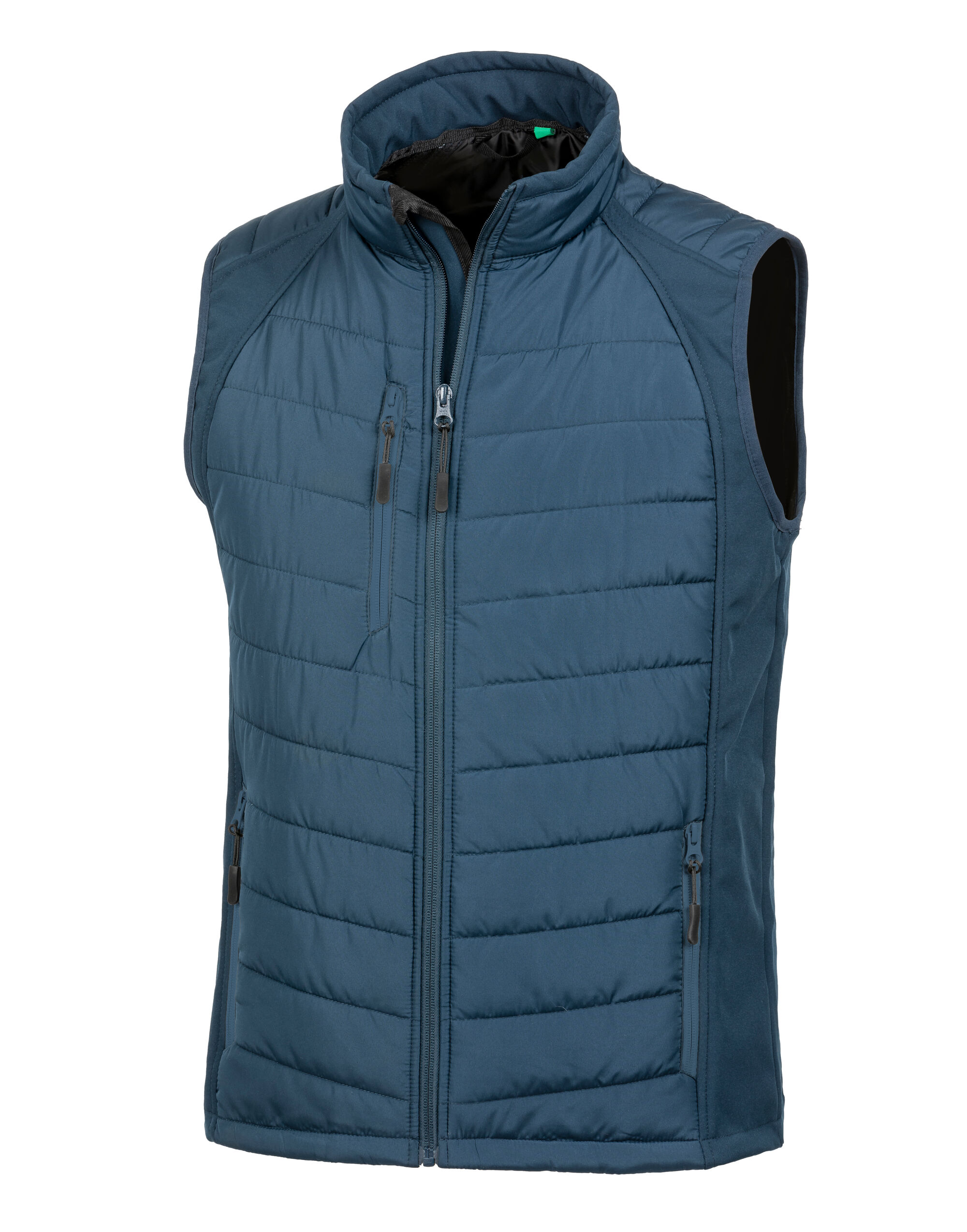 R238X Navy/Navy Compass Padded Softshell Gilet