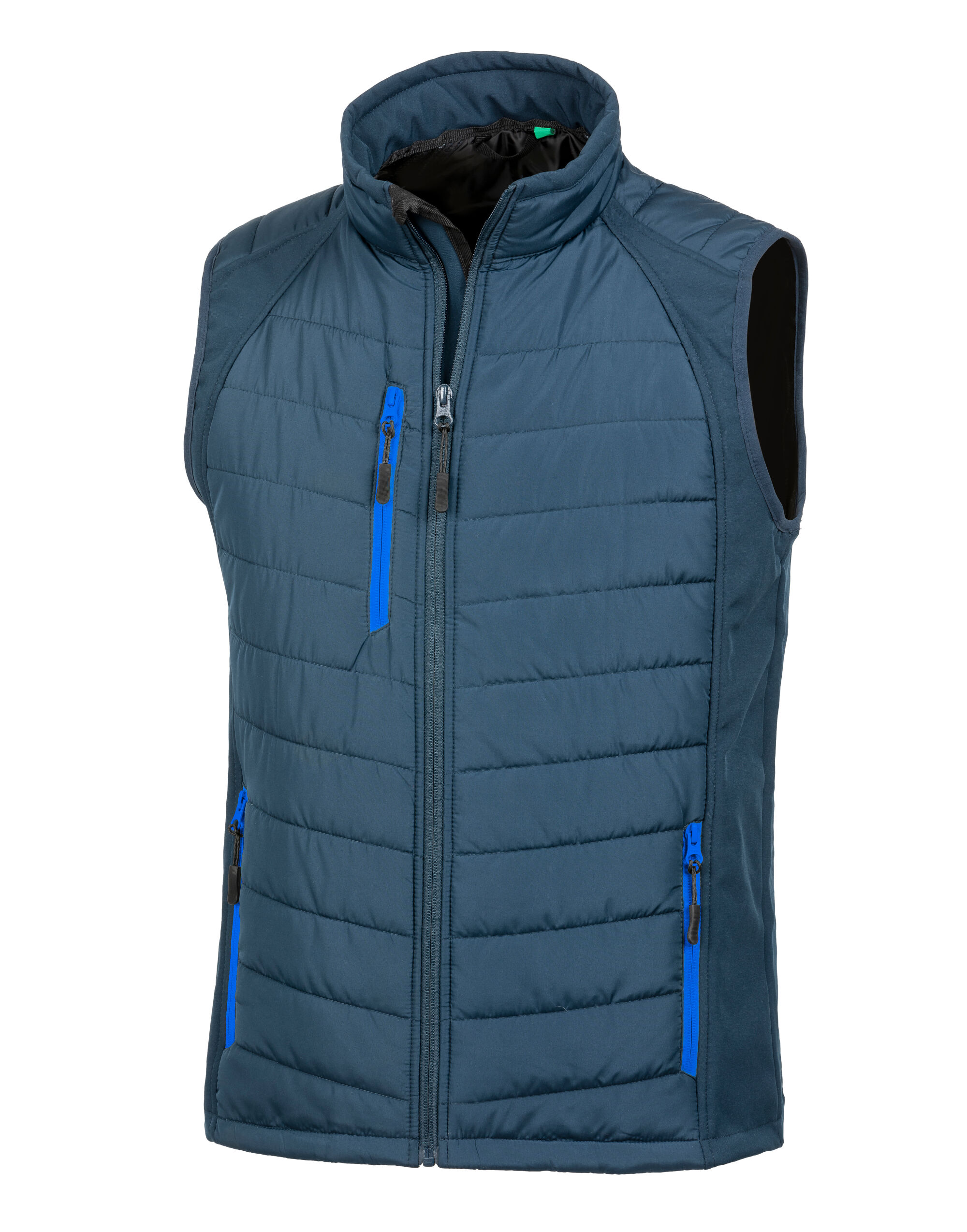 R238X Navy/Royal Compass Padded Softshell Gilet