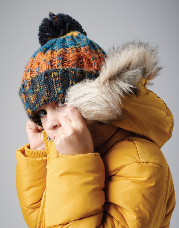 B486B Junior Corkscrew Pom Pom Beanie Lavender Fizz B486B Junior Corkscrew Pom Pom Beanie Lavender Fizz