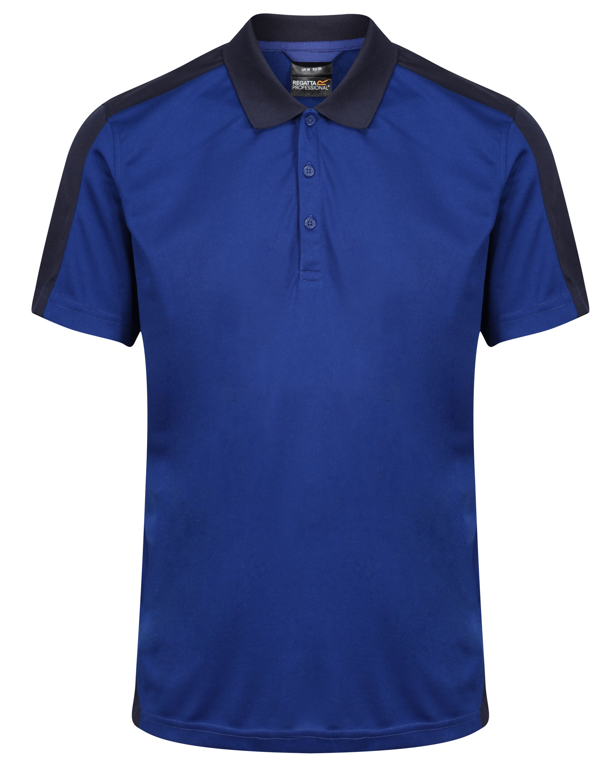 New Royal / Navy Contrast Quick Wicking Polo Shirt New Royal / Navy Contrast Quick Wicking Polo Shirt