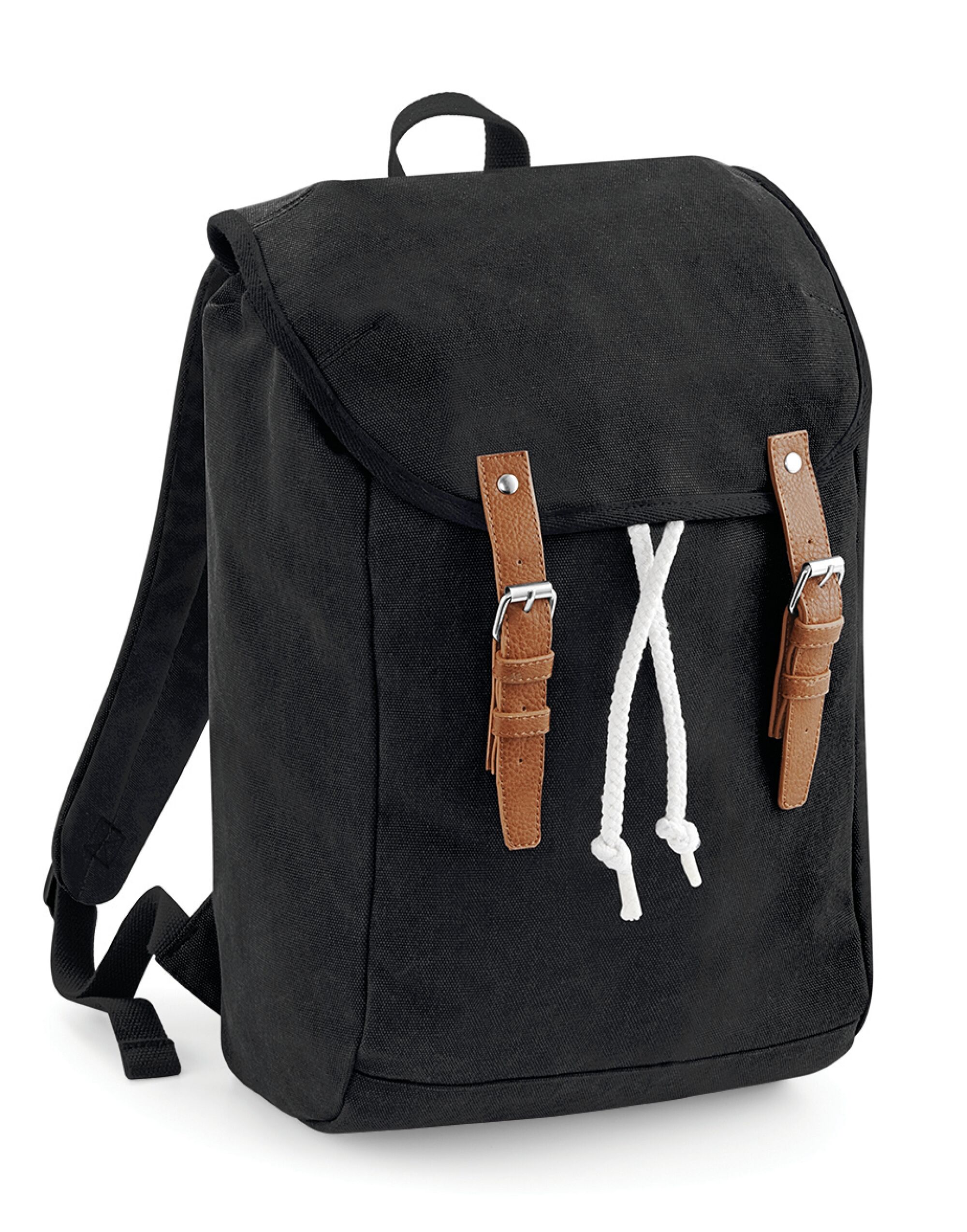 Black Vintage Rucksack Black Vintage Rucksack