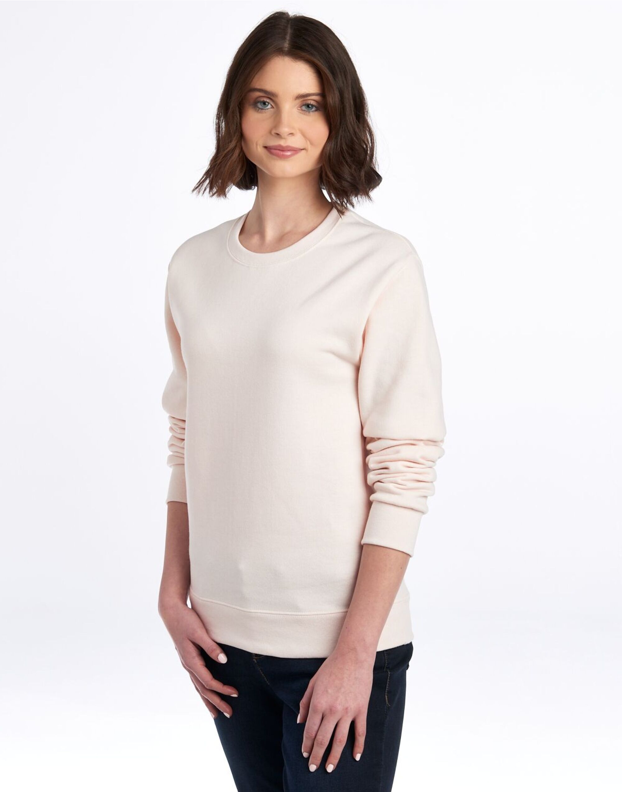 0S562M0 NuBlend® Sweatshirt Sweet Cream Heather 0S562M0 NuBlend® Sweatshirt Sweet Cream Heather