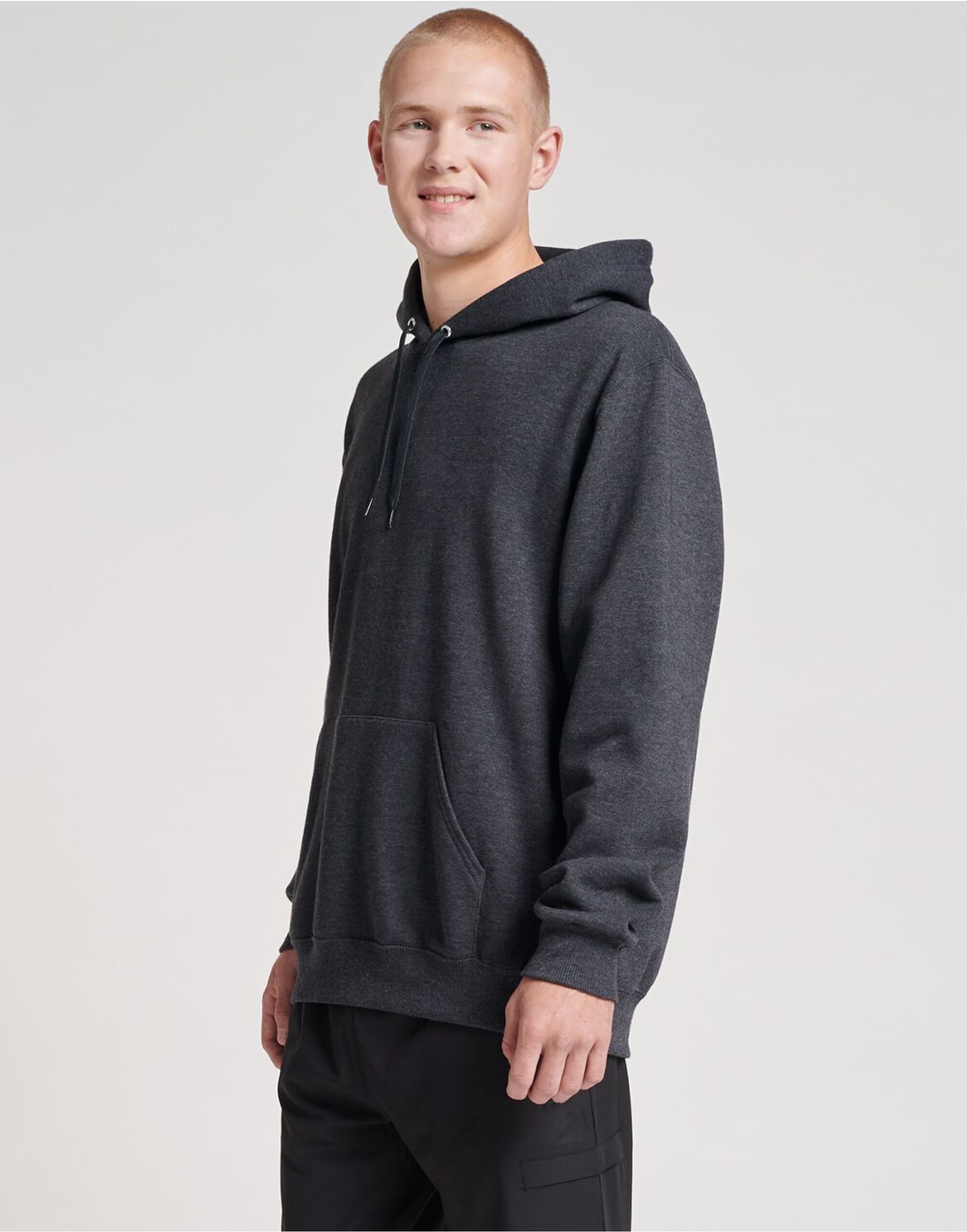 0S700M0 Eco Premium Hooded Sweatshirt Black Ink Heather 0S700M0 Eco Premium Hooded Sweatshirt Black Ink Heather