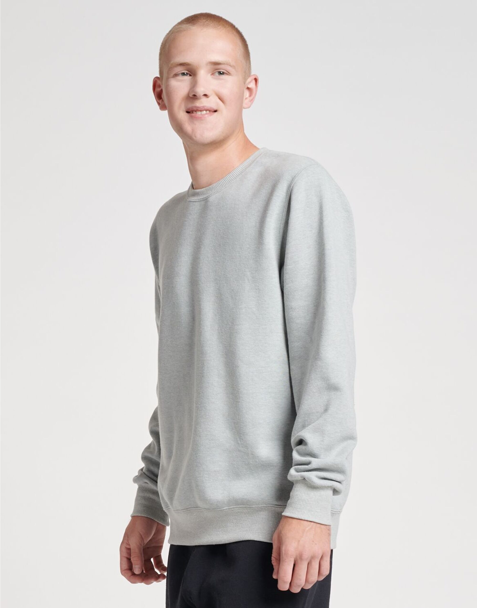 0S701M0 Eco Premium Sweatshirt Frost Grey Heather 0S701M0 Eco Premium Sweatshirt Frost Grey Heather
