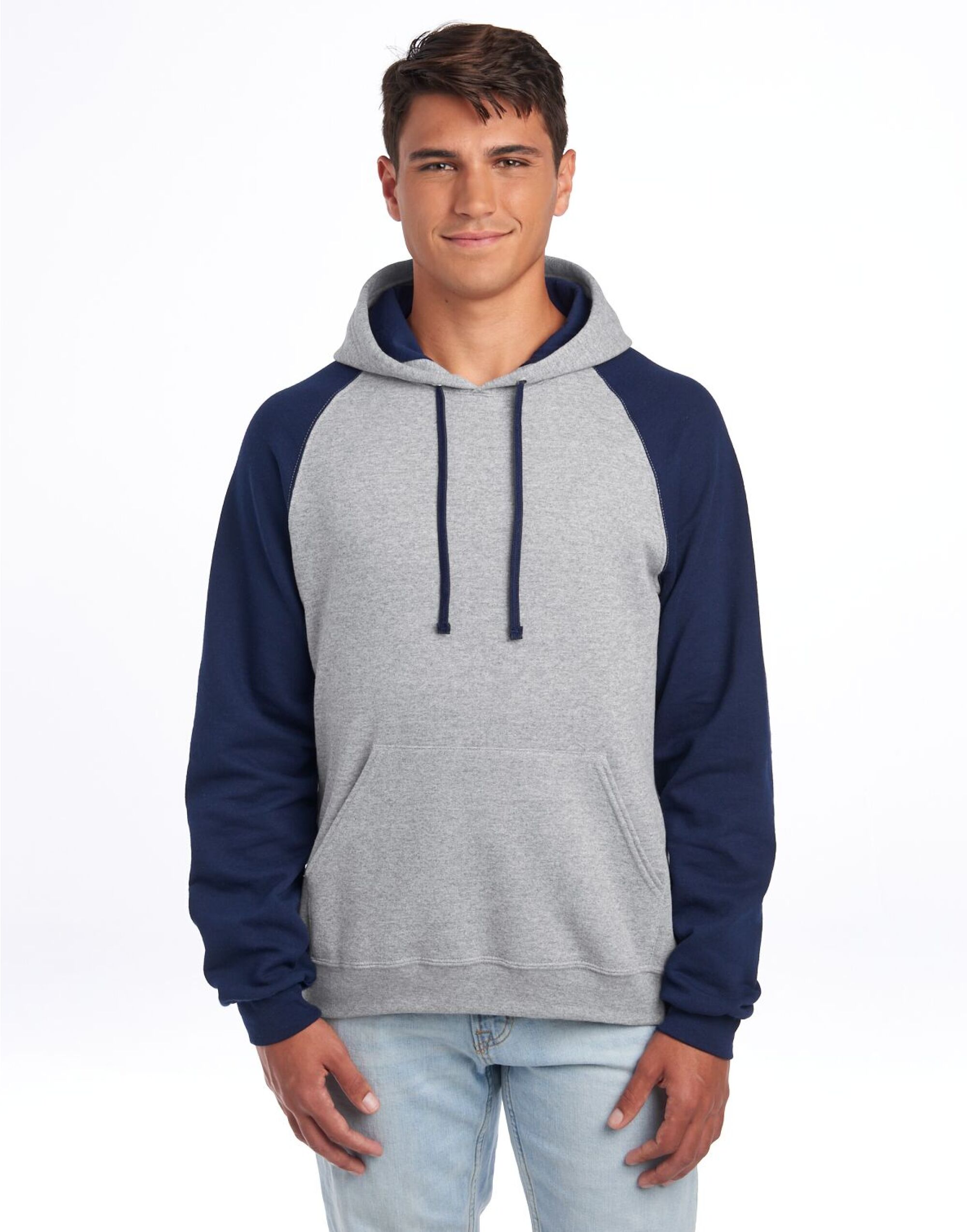 0S96CR0 NuBlend® Colour-Block Hood Oxford/Navy