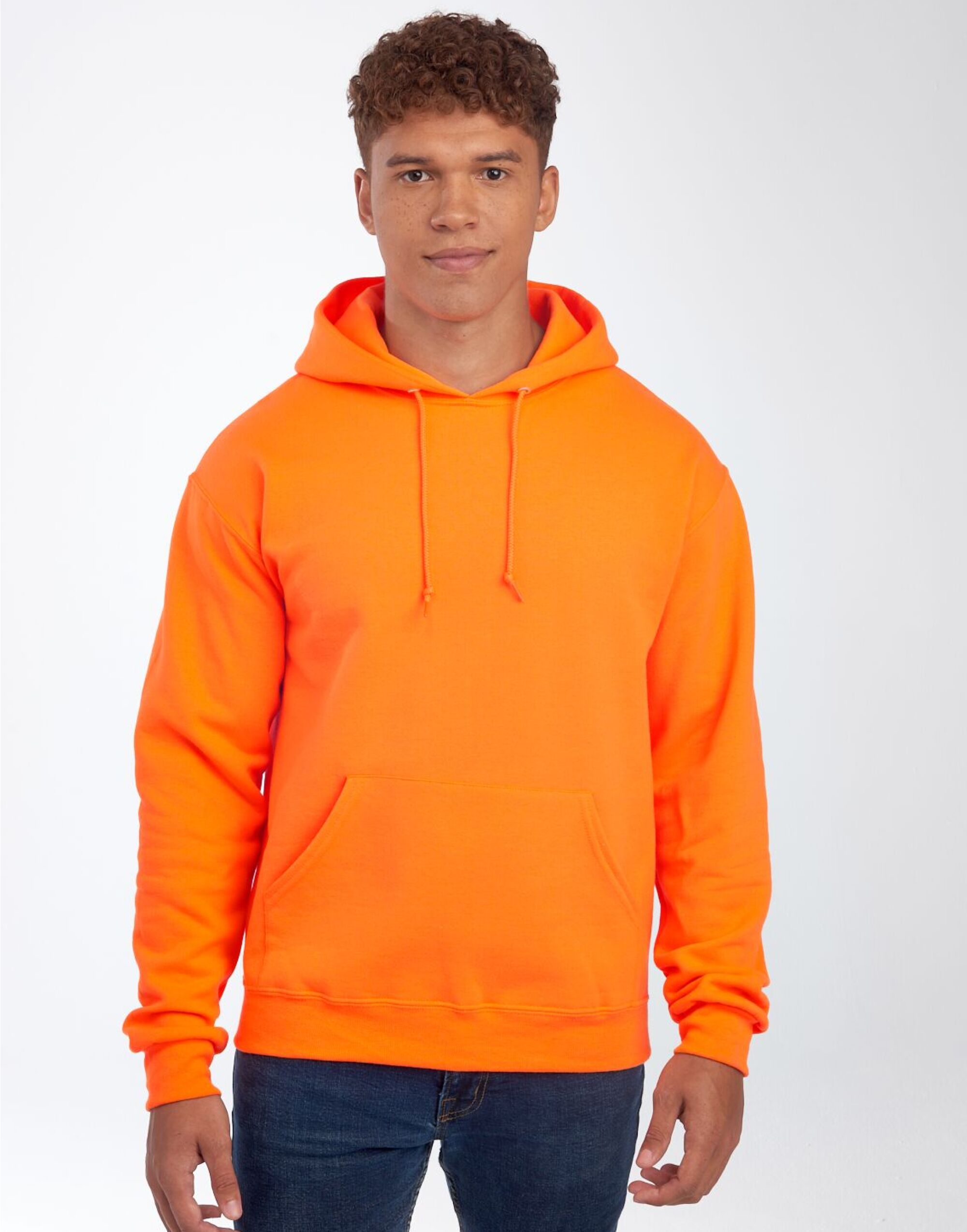 0S996M0 NuBlend® Hooded Sweatshirt Safety Orange