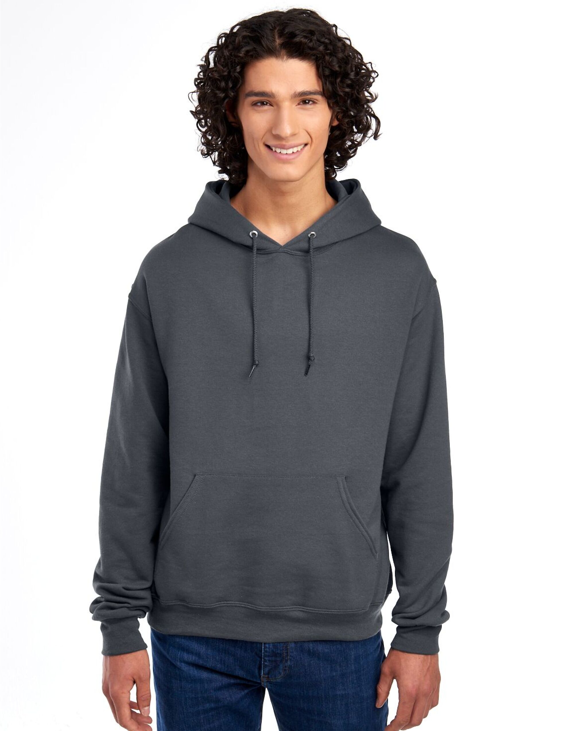 0S996M0 NuBlend® Hooded Sweatshirt Charcoal Grey 0S996M0 NuBlend® Hooded Sweatshirt Charcoal Grey