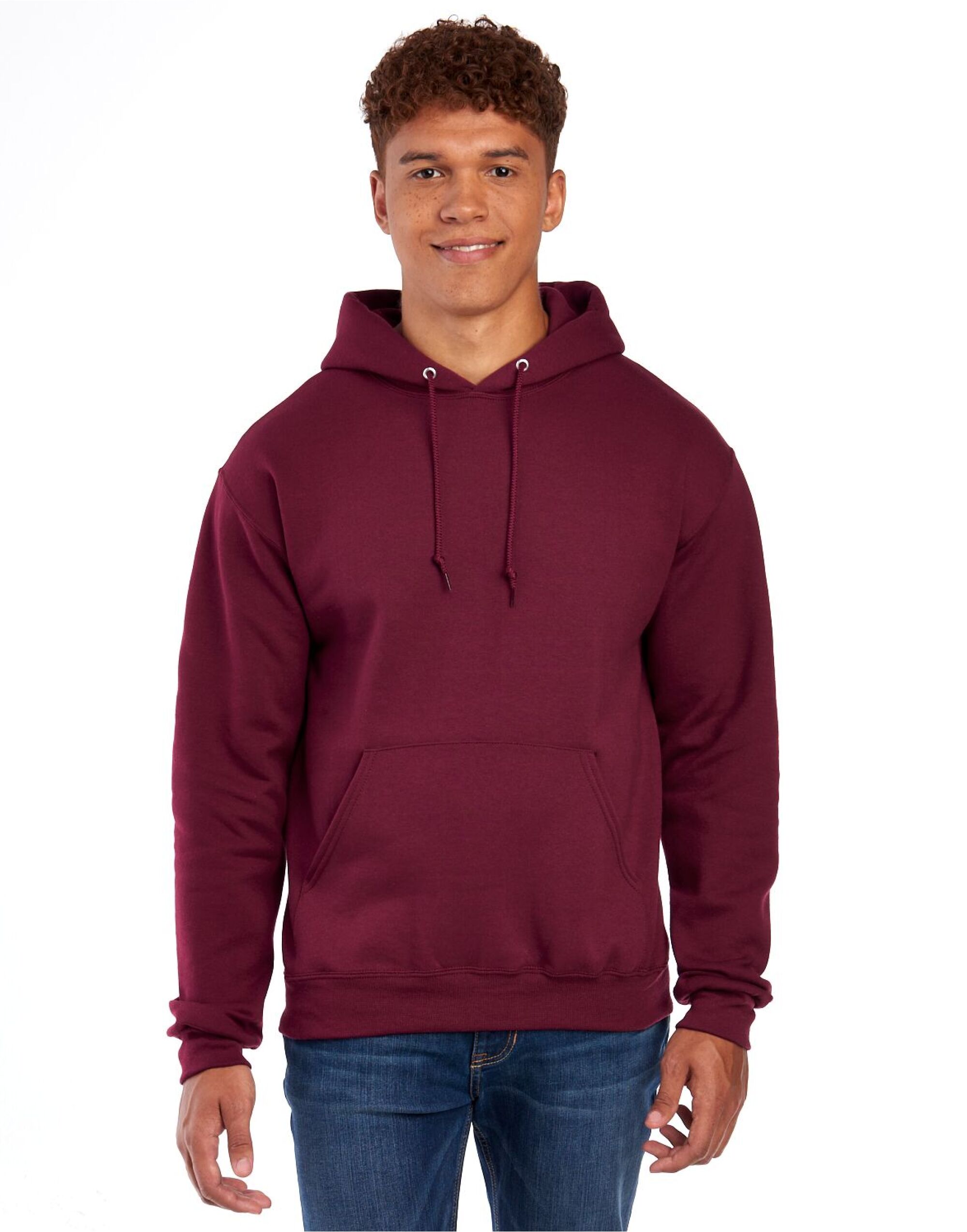 0S996M0 NuBlend® Hooded Sweatshirt Maroon 0S996M0 NuBlend® Hooded Sweatshirt Maroon