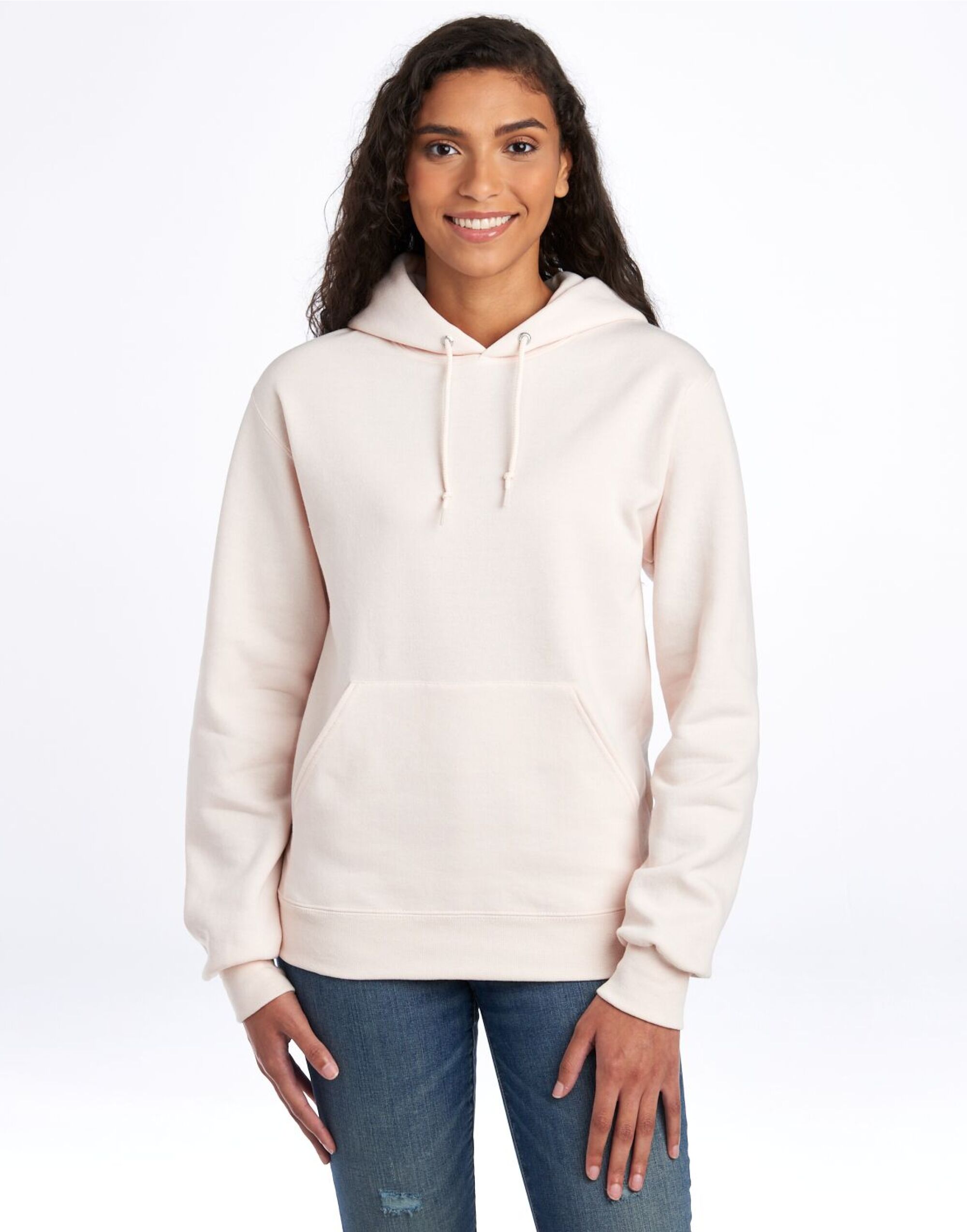 0S996M0 NuBlend® Hooded Sweatshirt Sweet Cream Heather