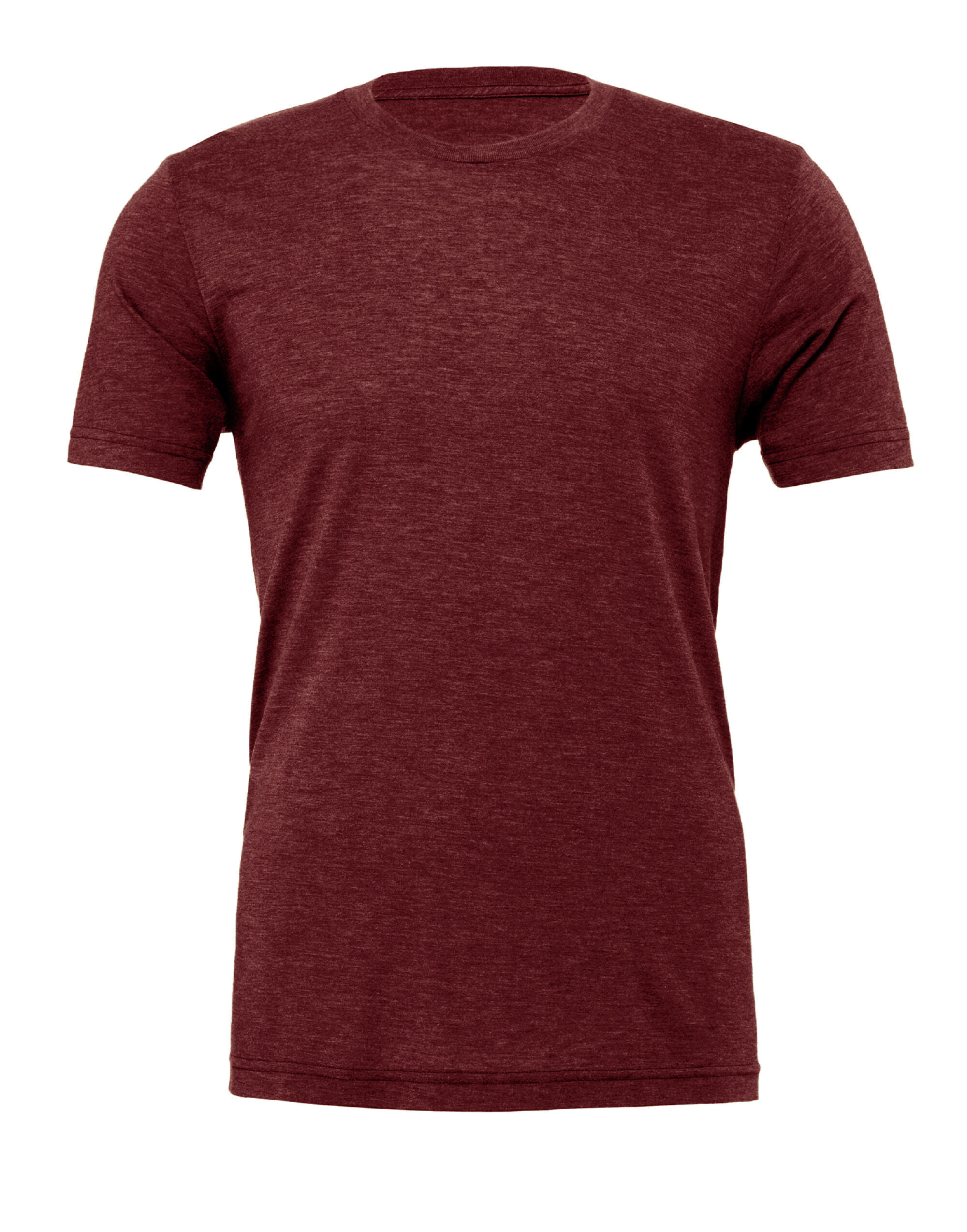 CA3413 Canvas Unisex Triblend Short Sleeve Tee Cardinal Triblend