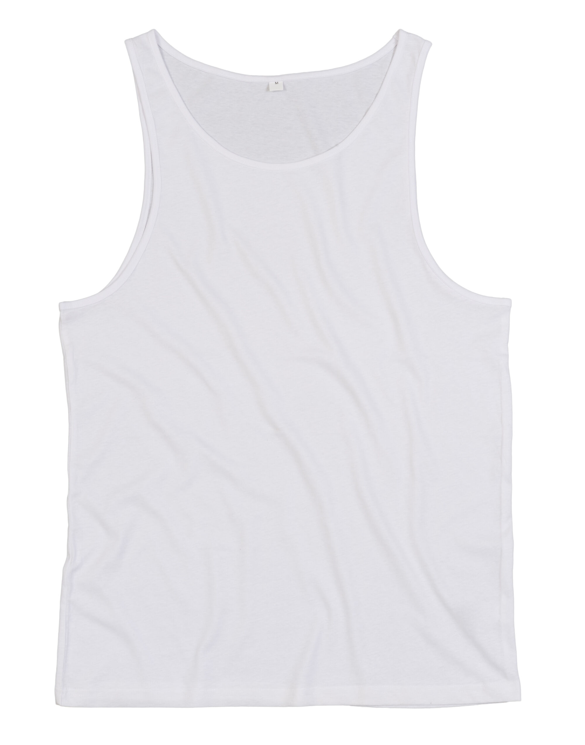M133 White One Drop Armhole Vest M133 White One Drop Armhole Vest