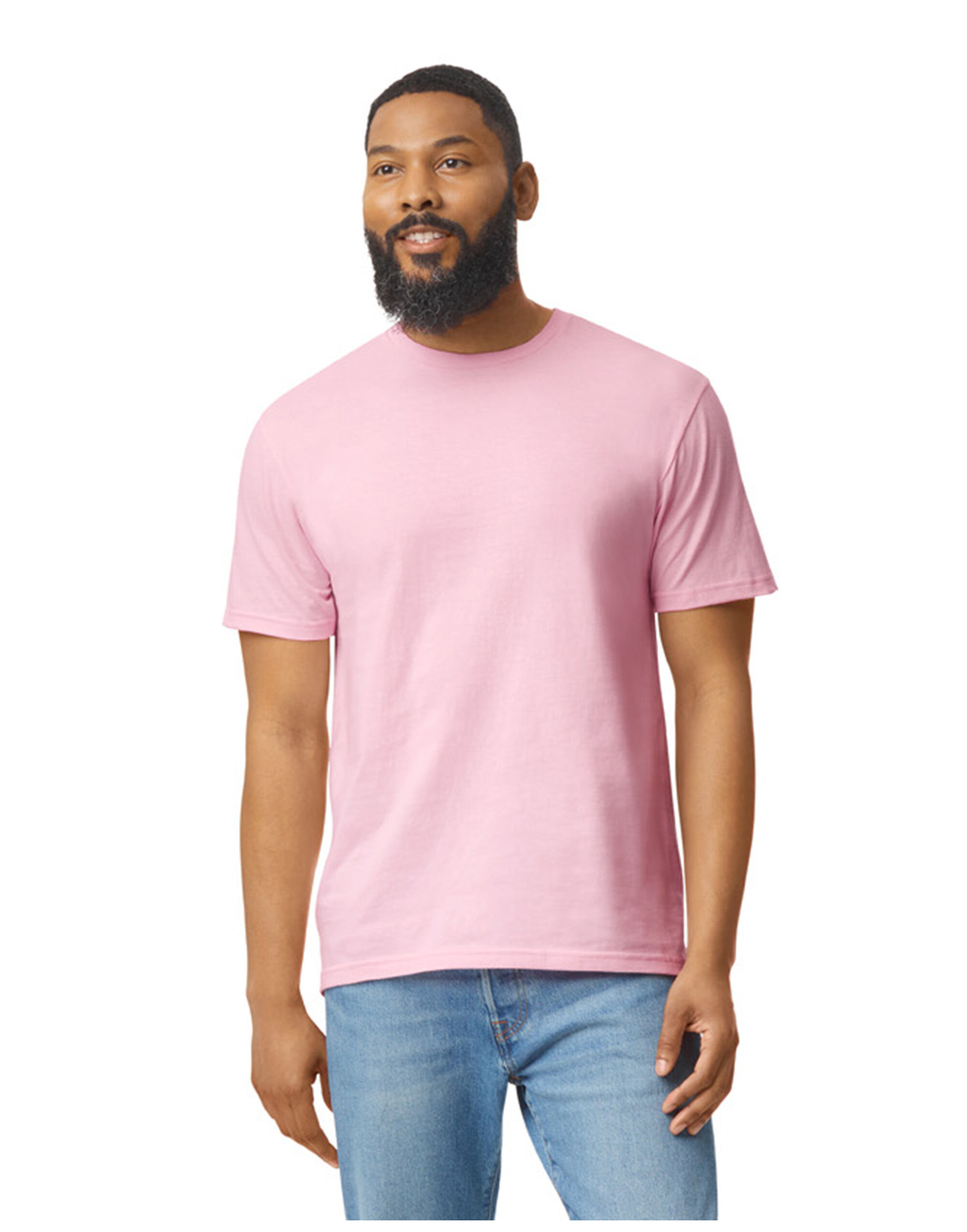 64000 Softstyle Adult T-Shirt Light Pink