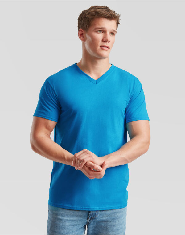 61066 Kelly Green Men’s Valueweight V-Neck T