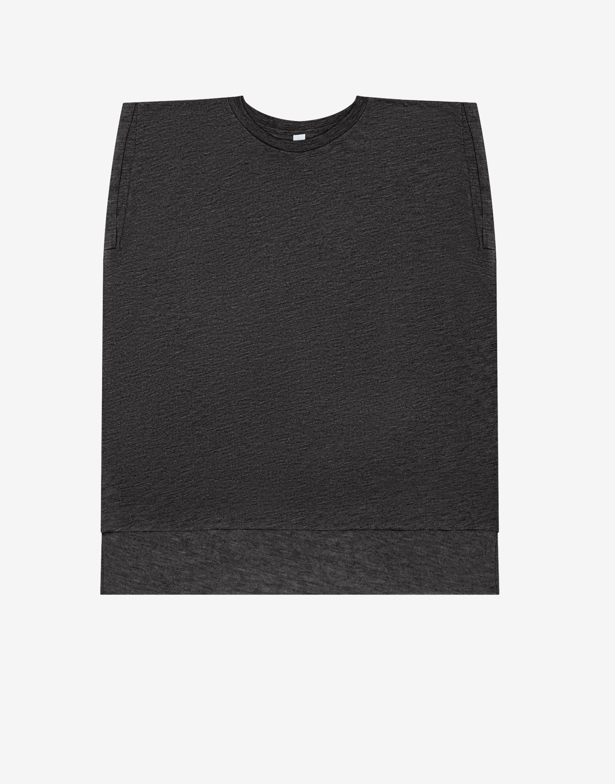 BE8804 Women’s Flowy Muscle Tee with Rolled Cuff Dark Grey Heather BE8804 Women’s Flowy Muscle Tee with Rolled Cuff Dark Grey Heather