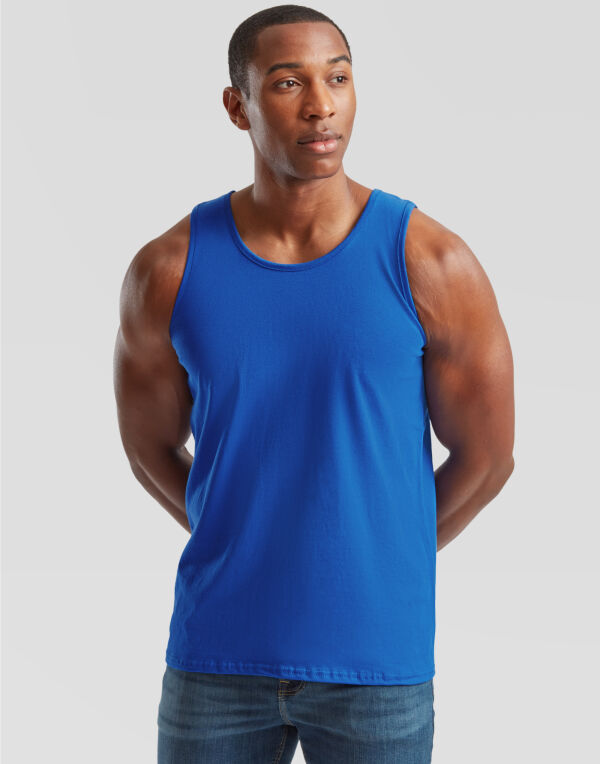 61098 White Men’s Valueweight Athletic Vest