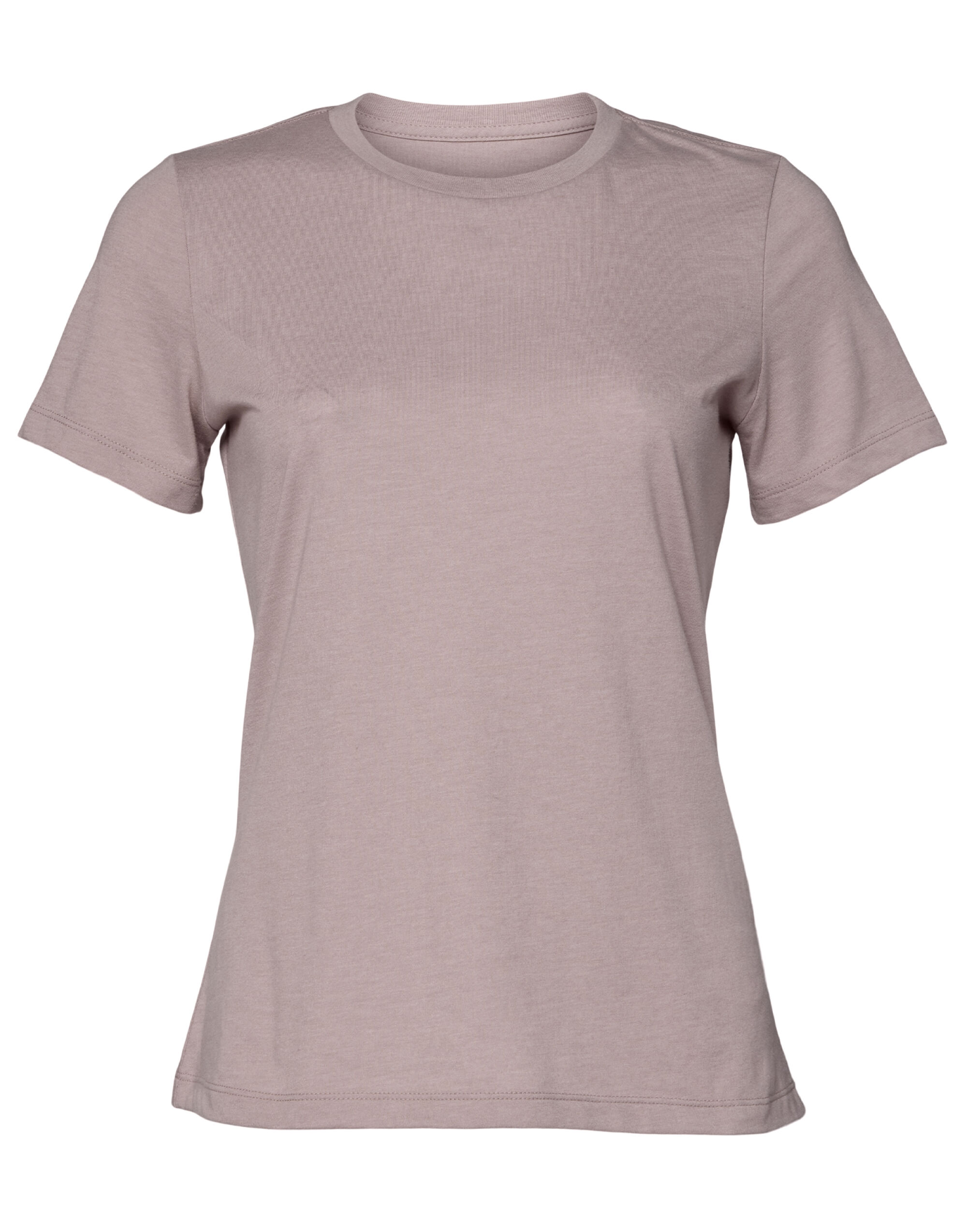BE6400CVC Women’s Relaxed Heather Jersey Short Sleeve Tee Heather Pink Gravel