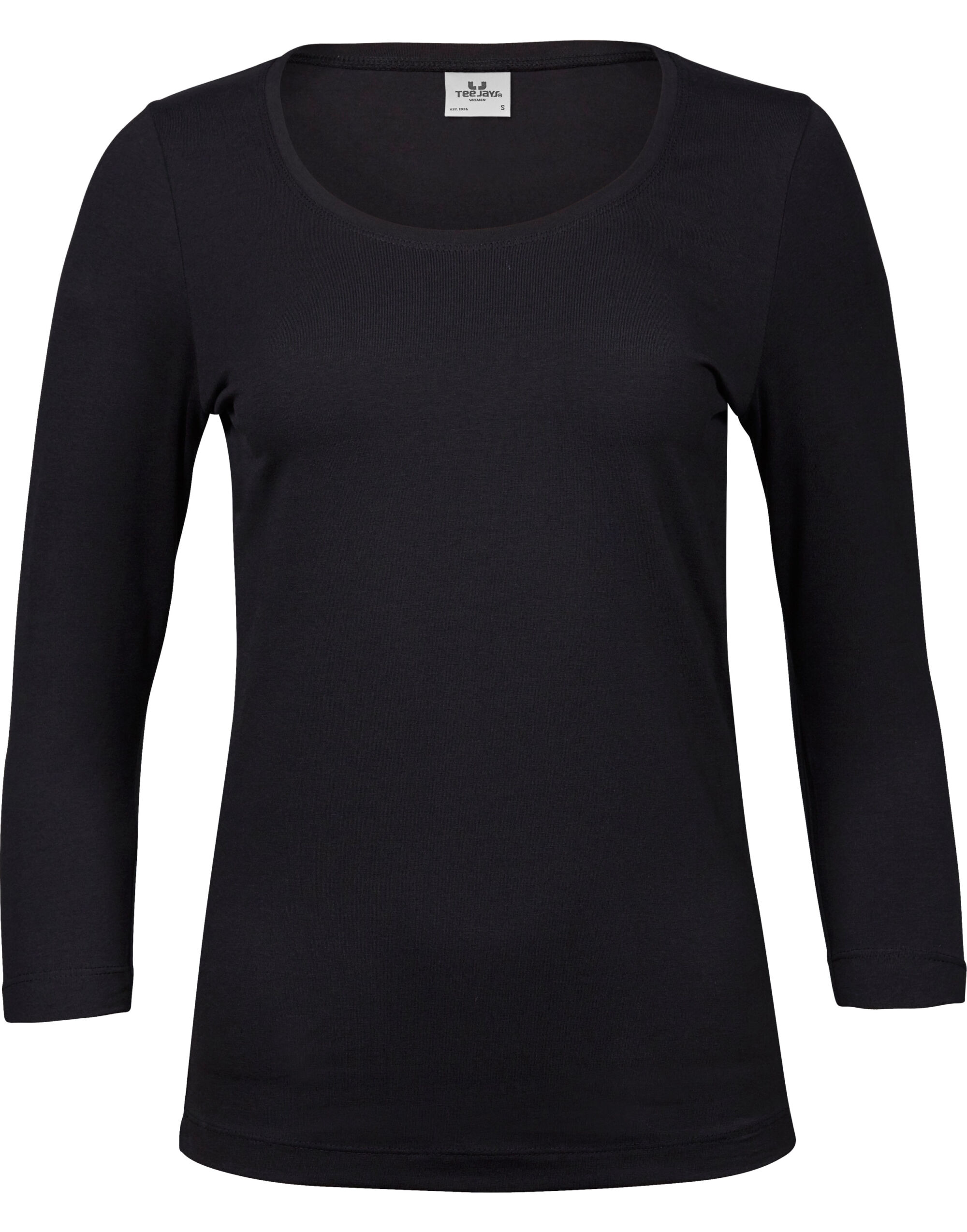 TJ460 Ladies’ Stretch 3/4 Sleeve Tee Black