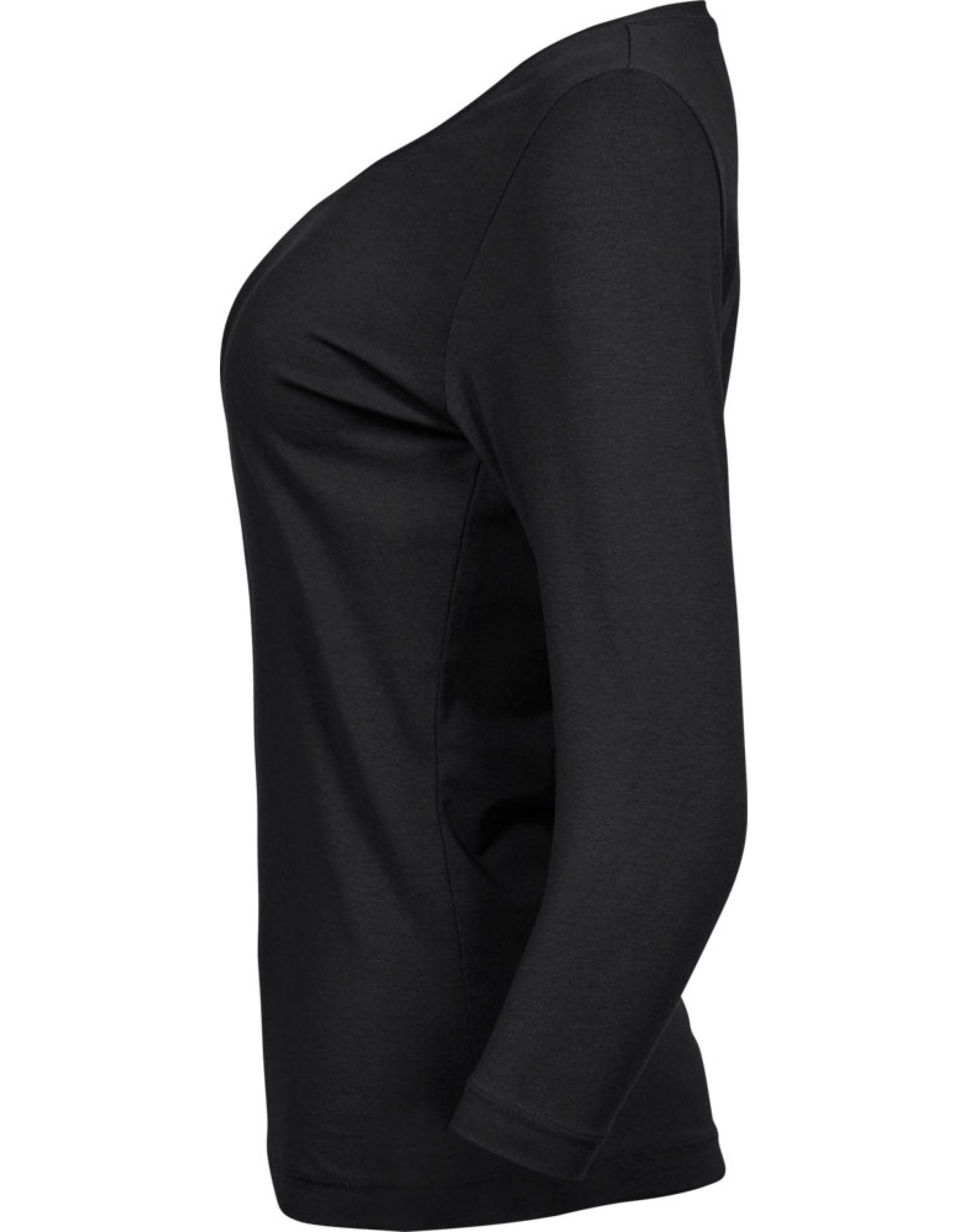 TJ460 Ladies’ Stretch 3/4 Sleeve Tee Black