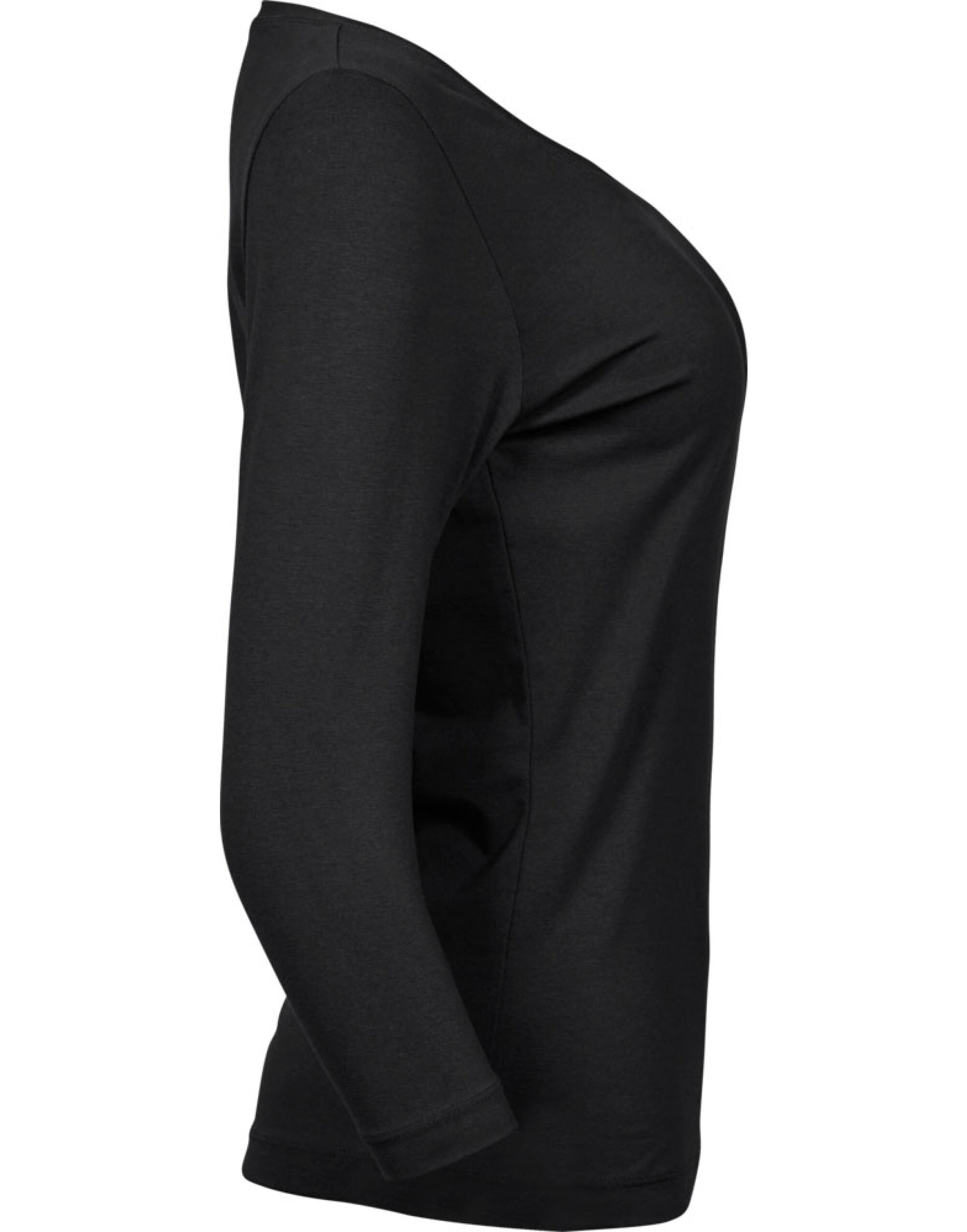 TJ460 Ladies’ Stretch 3/4 Sleeve Tee Black