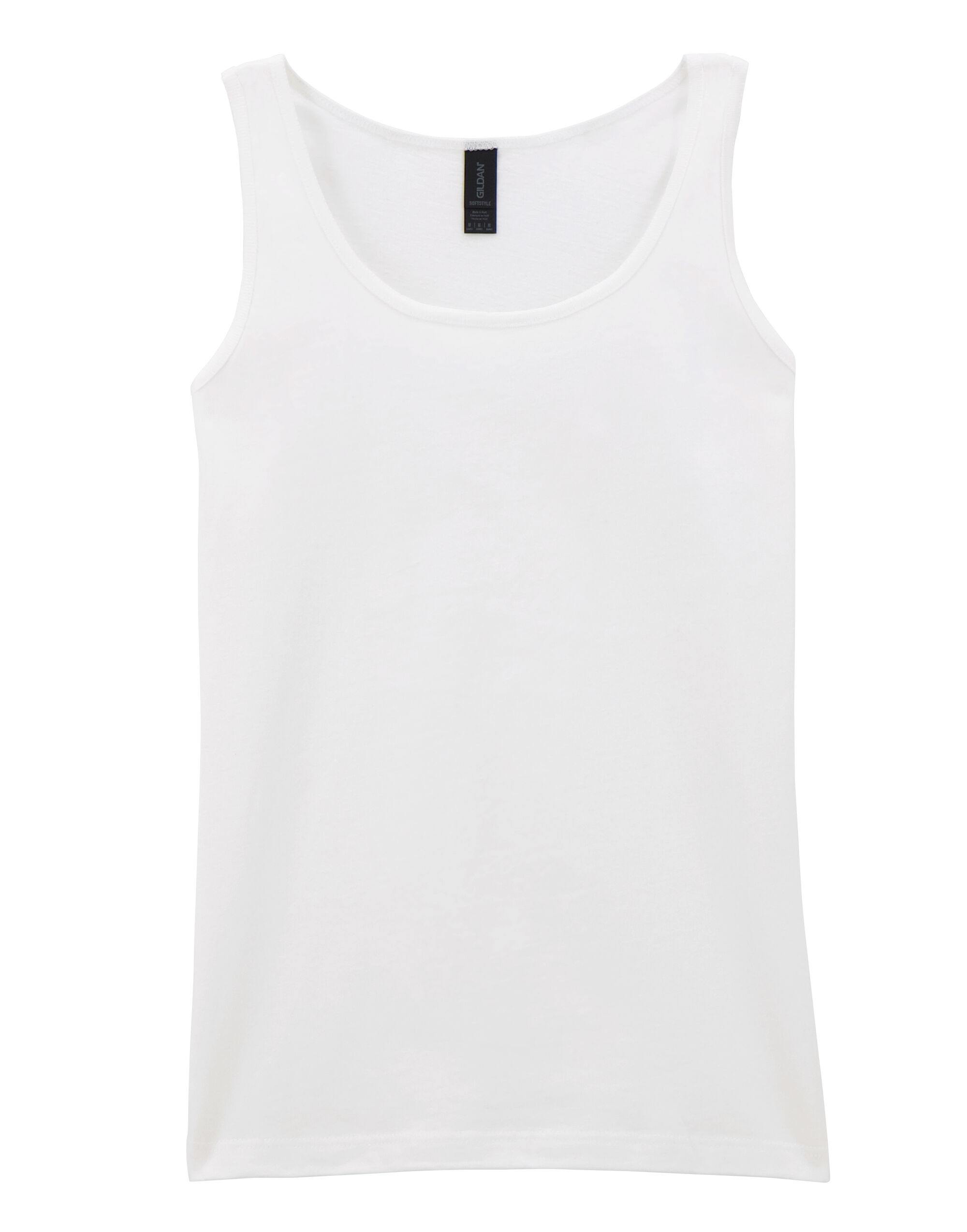64200L White Softstyle® Ladies’ Tank Top
