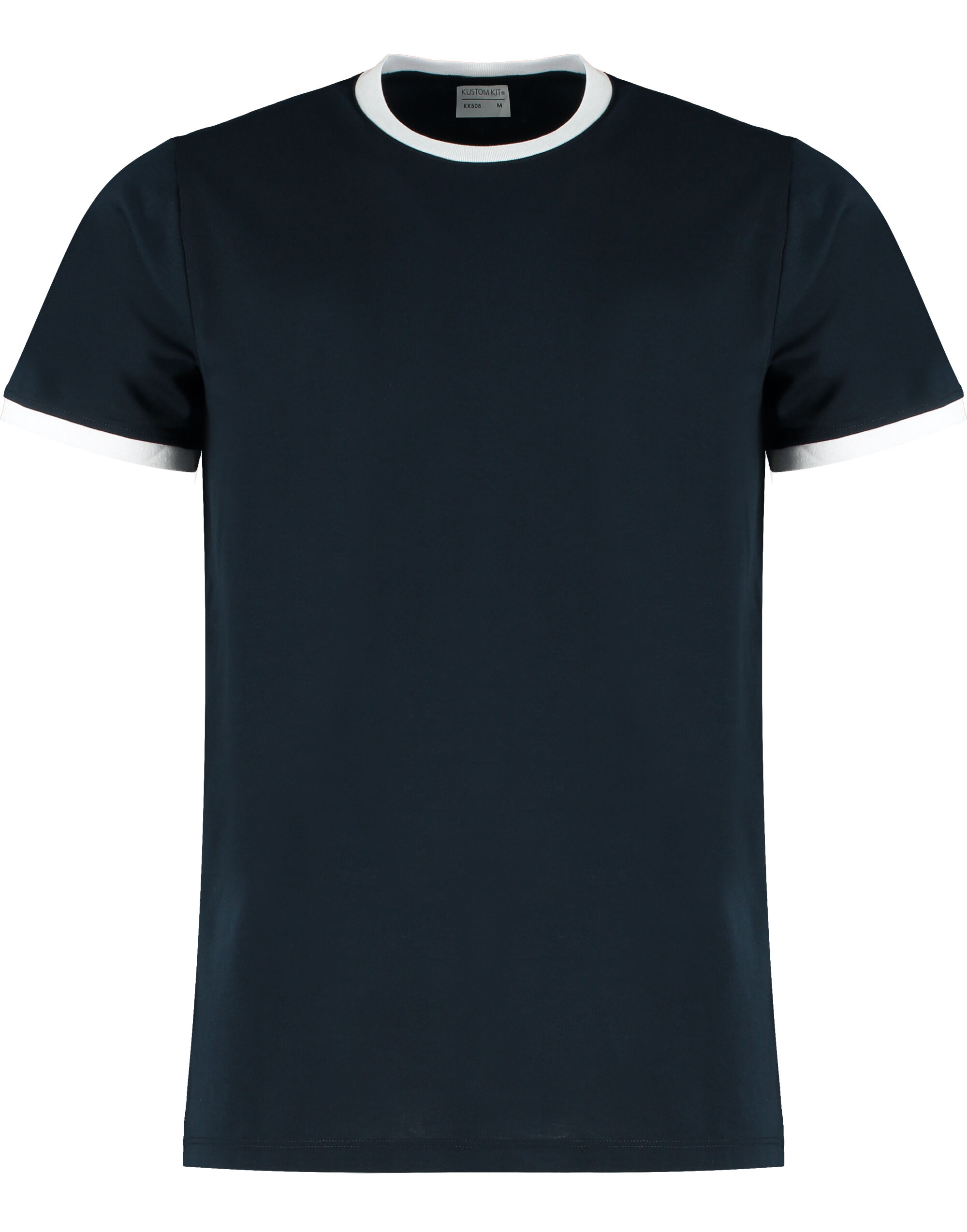 KK508 Fashion Fit Ringer Tee Navy/White