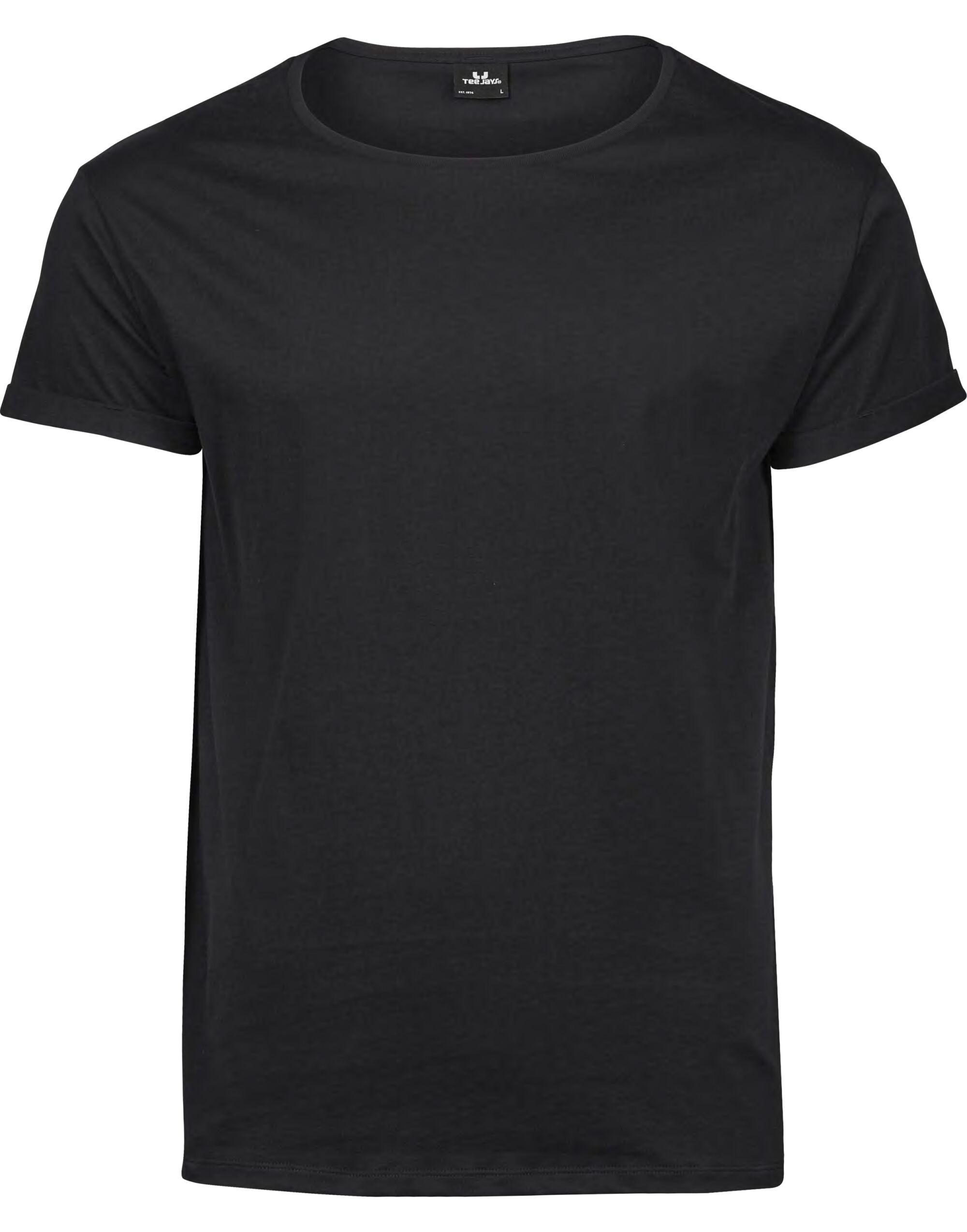 TJ5062 Men’s Roll-Up Tee Black