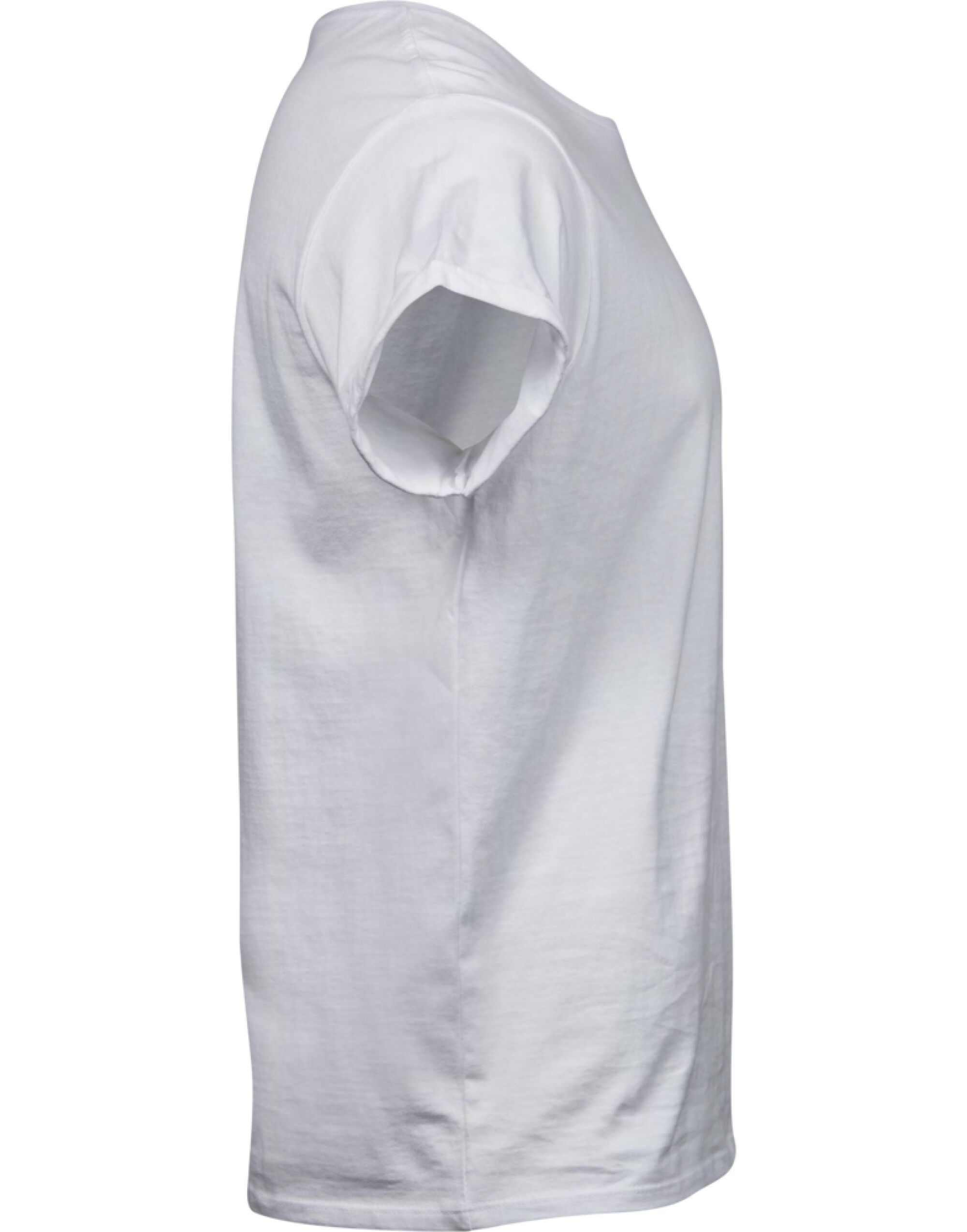 TJ5062 Men’s Roll-Up Tee White